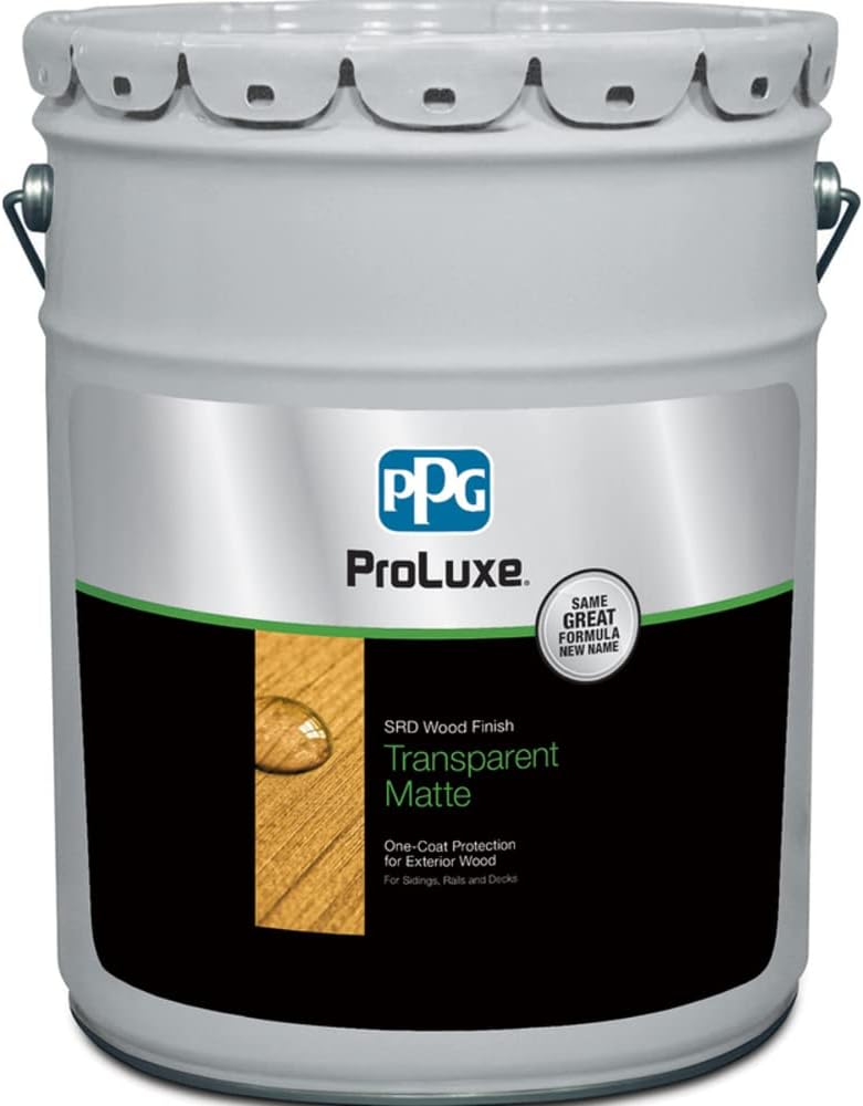5 Gal ProLuxe SIK240-009 Dark Oak SRD NL One-Coat Protection for Exterior Wood, Transparent Matte