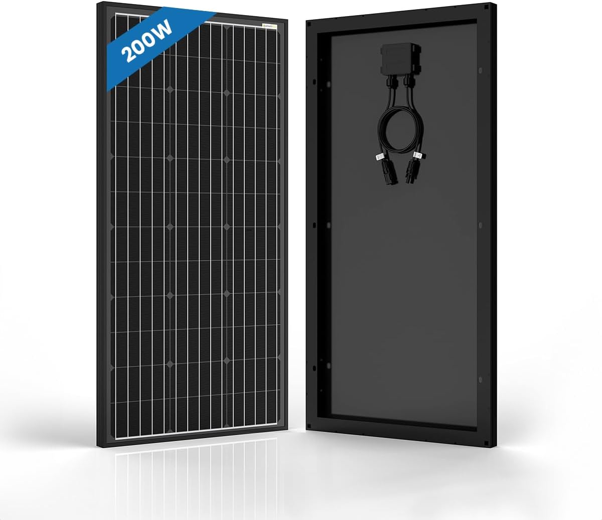 ACOPOWER 12V 200W Mono Solar Panel for 12V Battery Charging, Singel Panel Only, Off-Grid System(2 * 200W)
