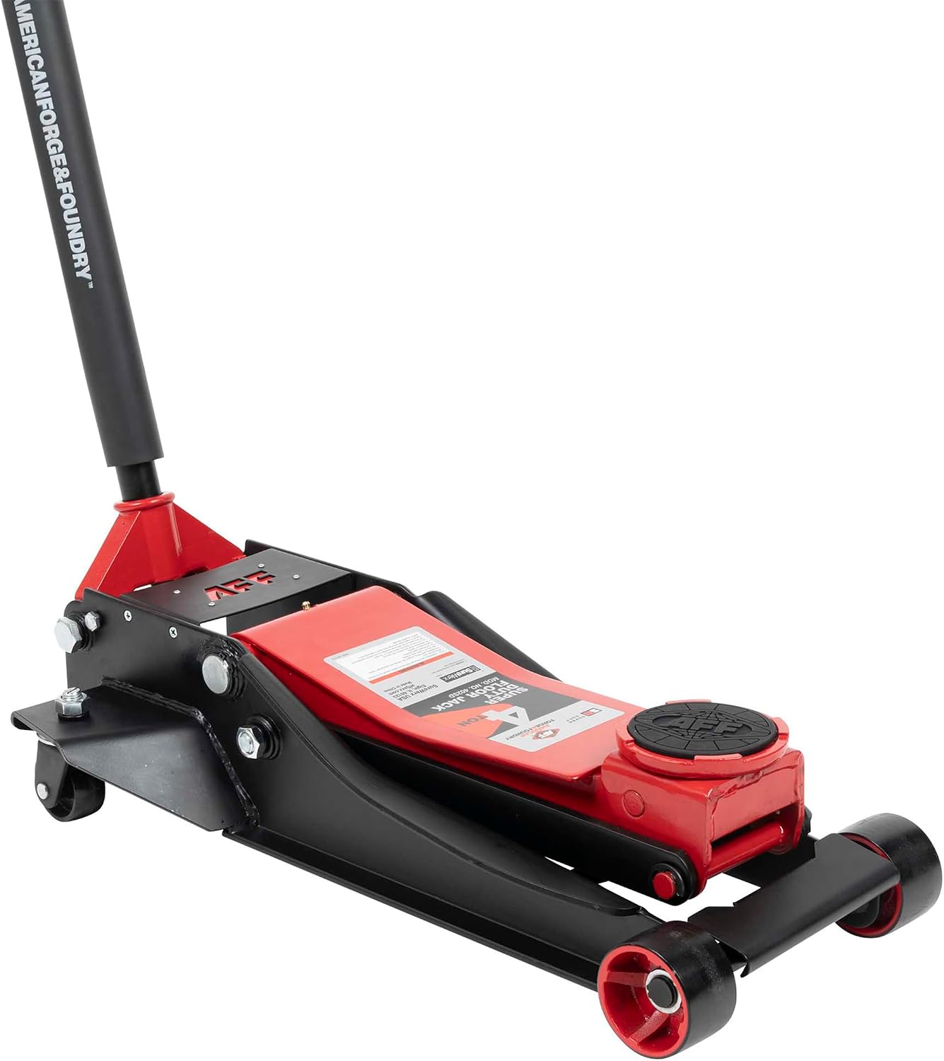 AFF 4 Ton Floor Jack – Low Profile Car Jack with Lightning Lift Hydraulic – Super Duty
