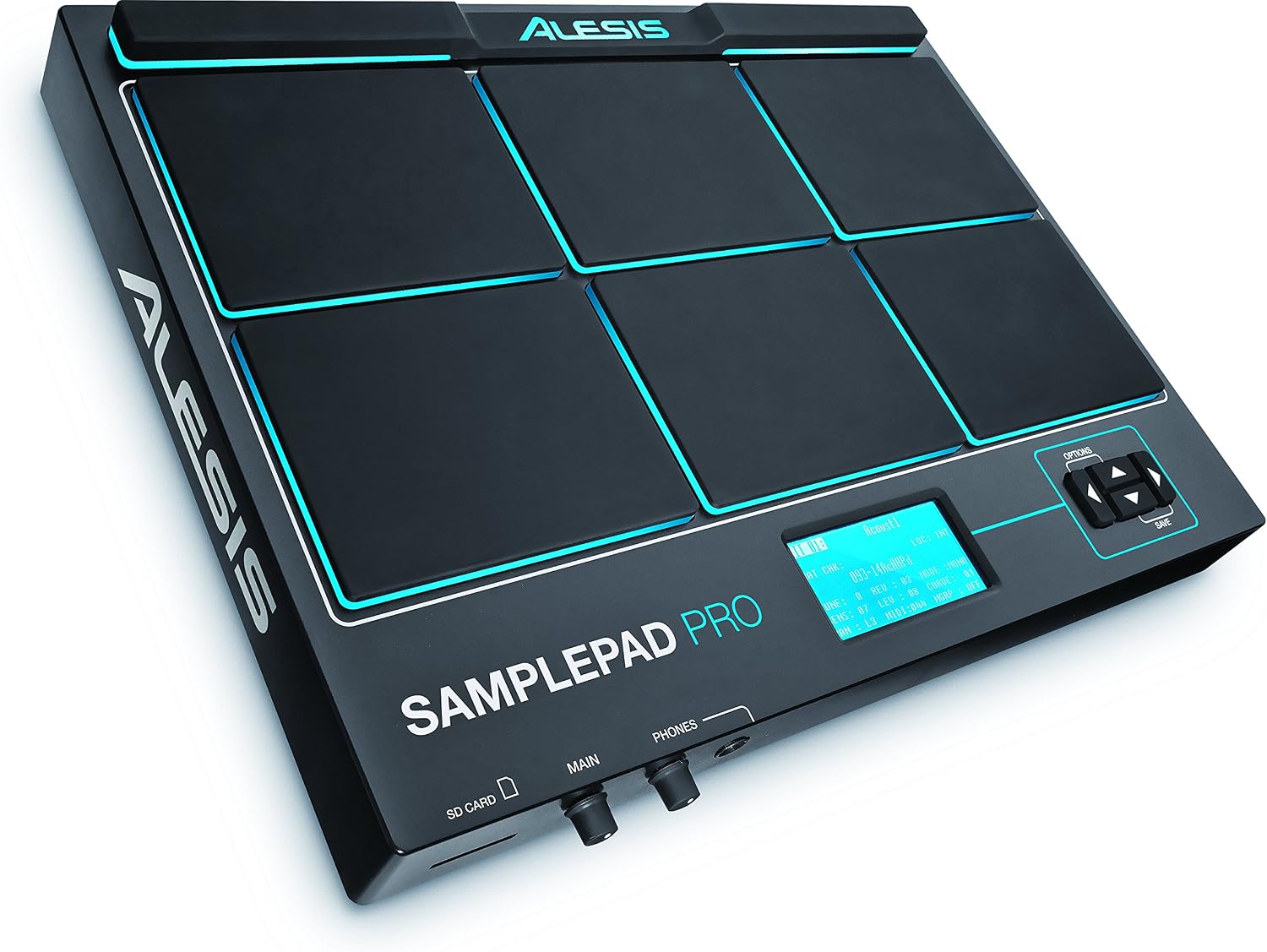 Alesis SamplePad Pro – Percussion and Sample-Triggering Instrument With 8 Velocity Sensitive Drum Pads, 200+ Built-in Sounds