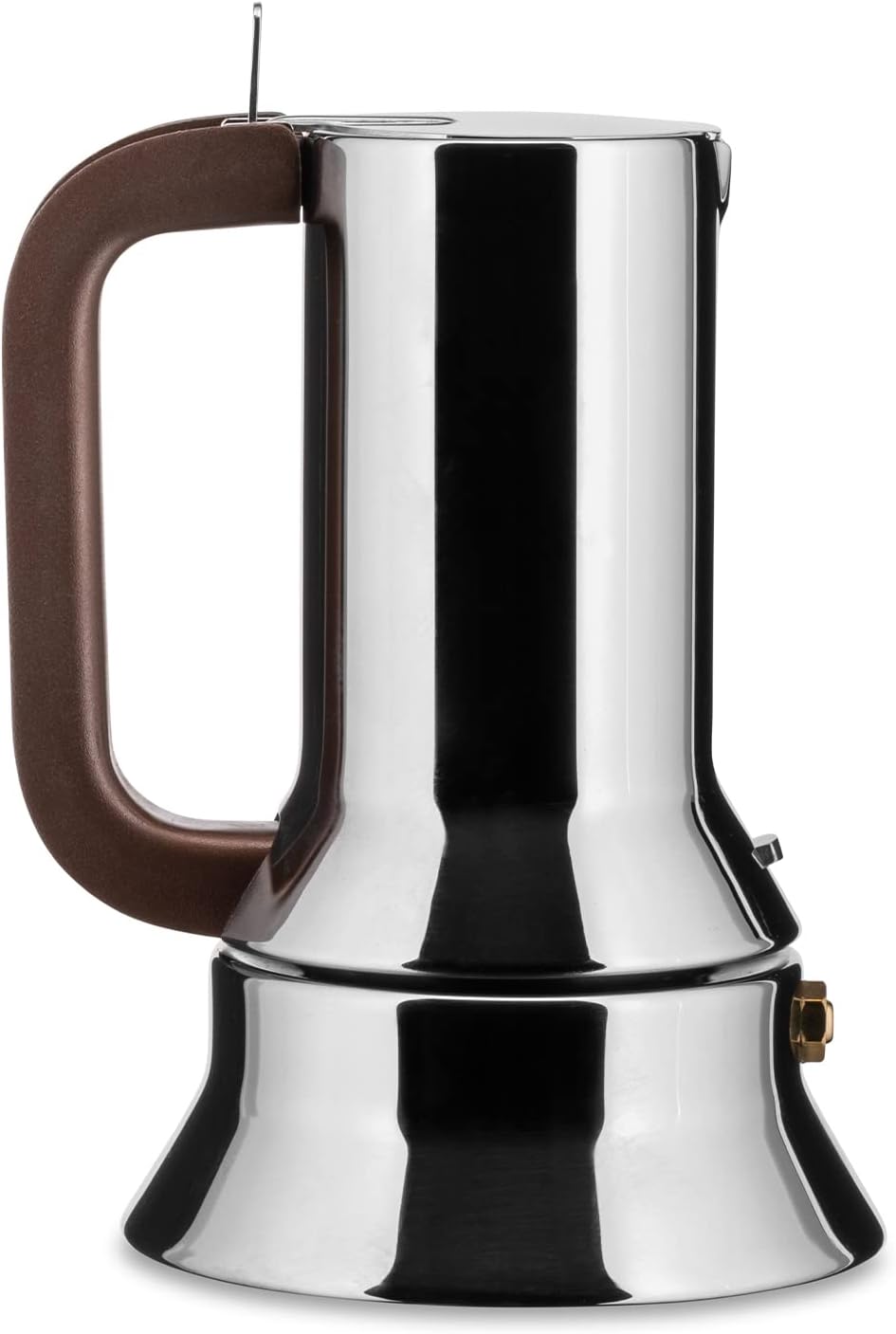 Alessi 9090/1 – Design Stovetop Espresso Coffee Maker, 18/10 Stainless Steel, Mirror Polished, 1 cup