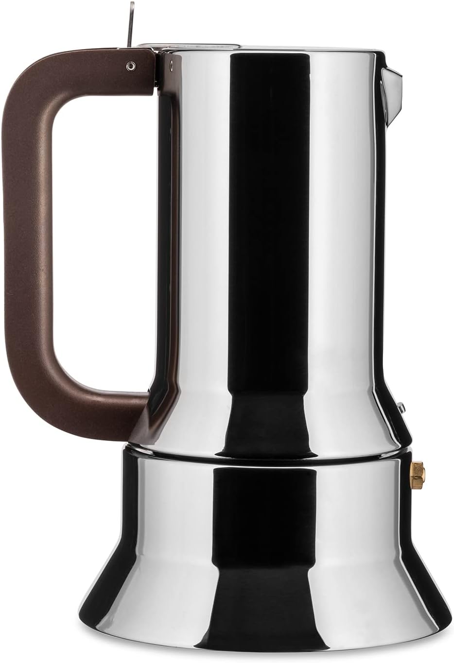 Alessi 9090/6 – Design Stovetop Espresso Coffee Maker, 18/10 Stainless Steel, Mirror Polished, 6 cups