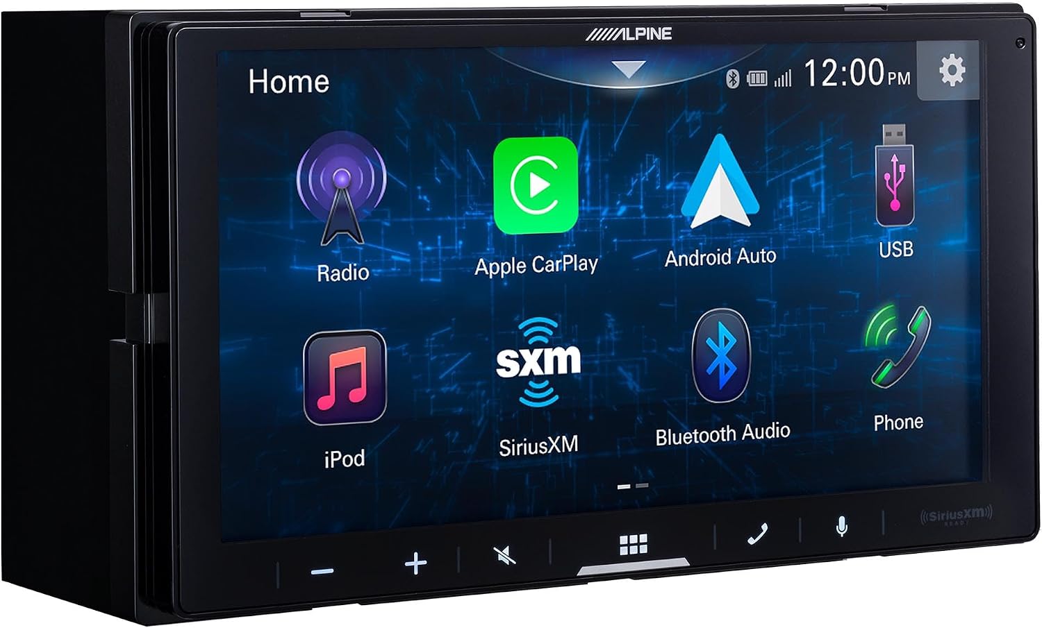 Alpine ILX-W670-S 7″ Double-DIN Digital Multimedia Receiver with CarPlay, Android Auto, Bluetooth, SWC Adapter