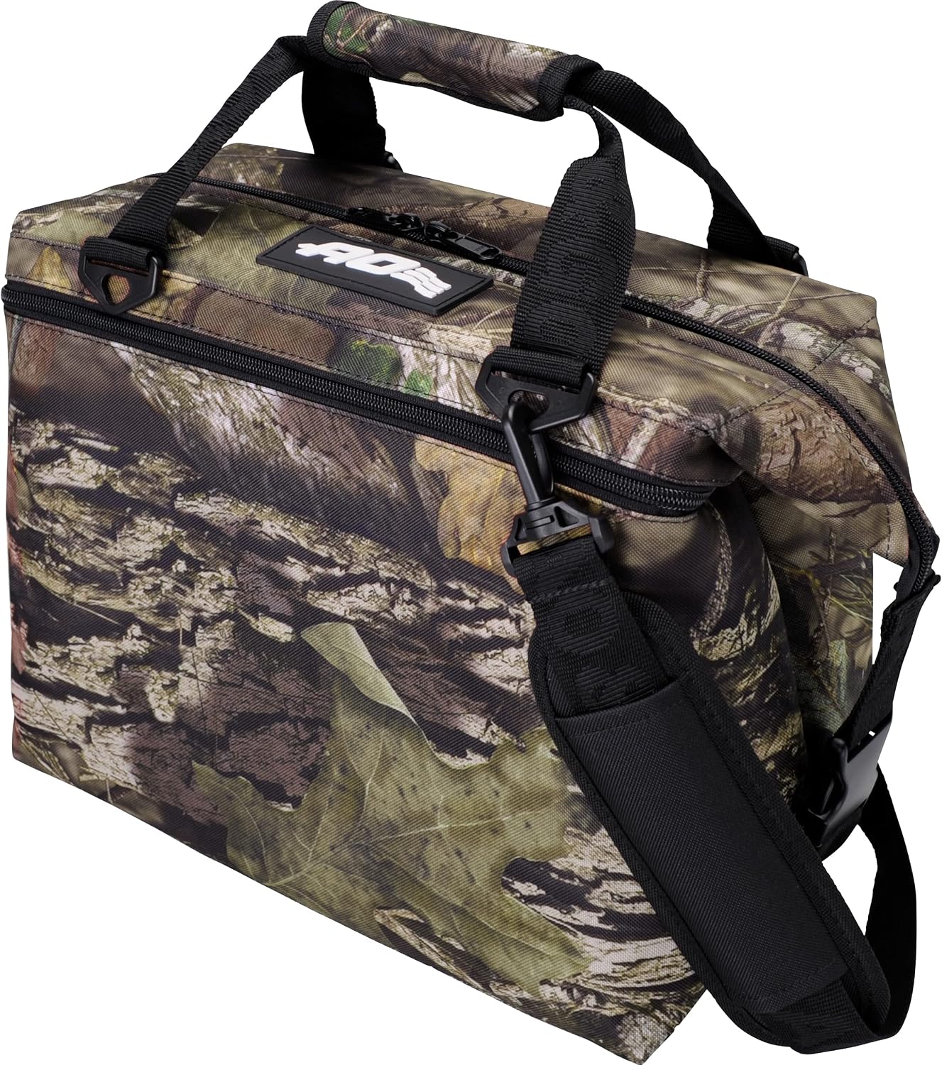 AO Coolers Original 12-Can Soft-Sided Cooler – Leak-Proof, Lightweight, Insulated Portable Cooler Bag – Mossy Oak