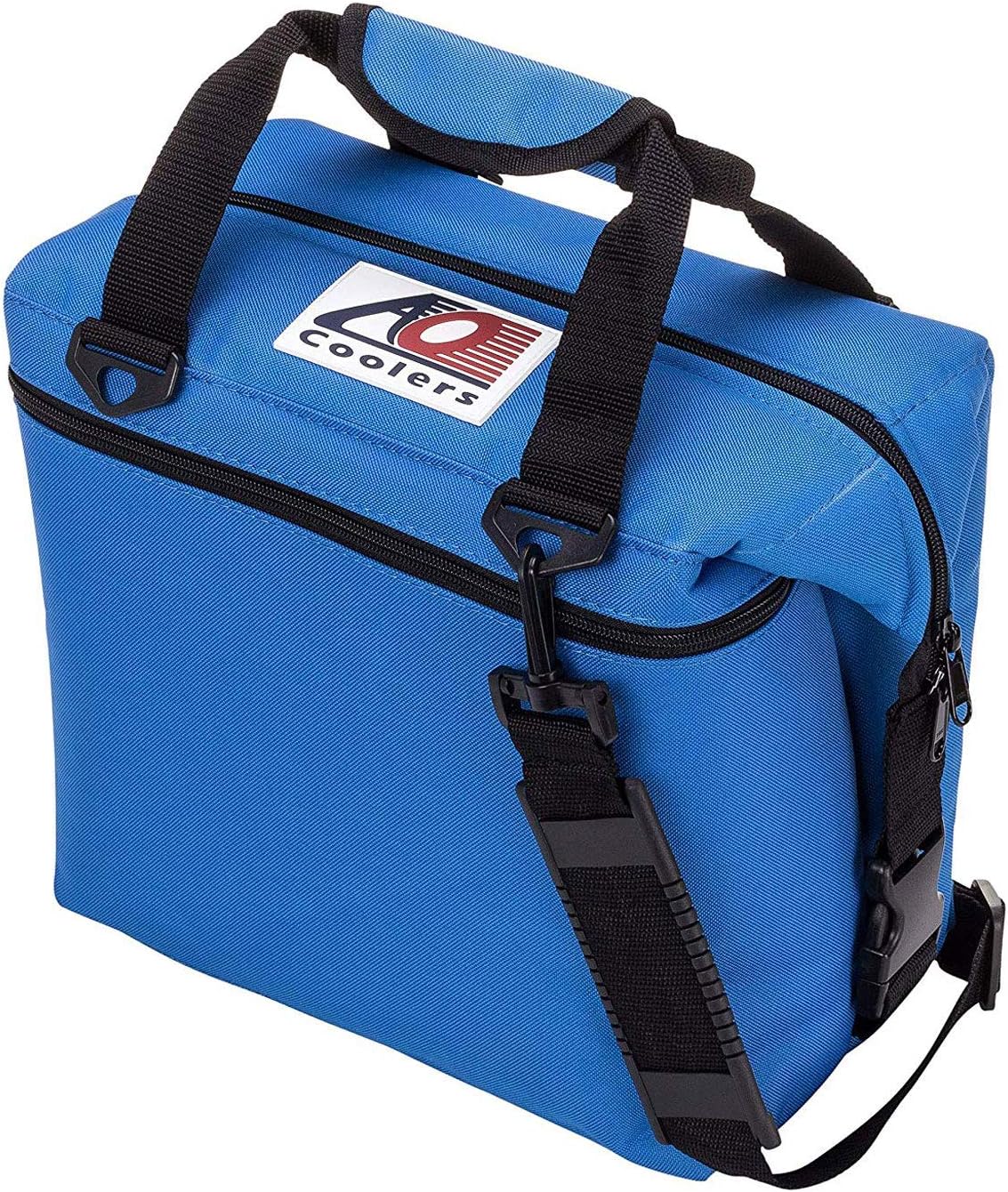AO Coolers Original 24-Can Soft-Sided Cooler – Leak-Proof, Lightweight, Insulated Portable Cooler Bag – Royal Blue