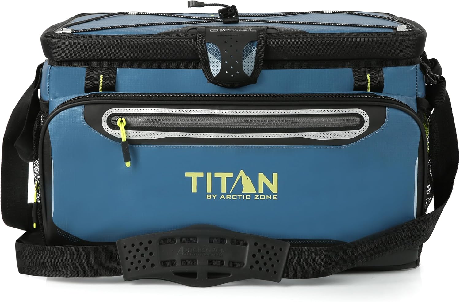 Arctic Zone Titan Deep Freeze 48-Can Cooler – Zipperless HardBody, SmartShelf, Insulated for Beach, Camping & Outdoor Use – Marine Blue