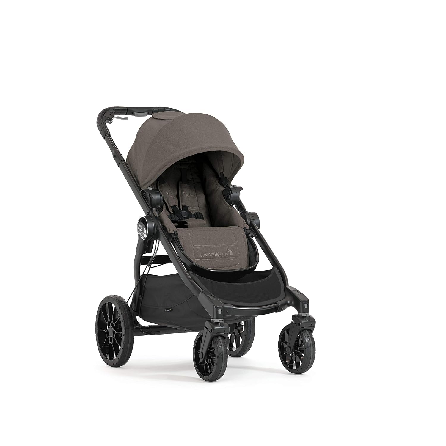 Baby Jogger City Select LUX, 20 Ways to Ride, Single to Double Stroller, Quick Fold, Taupe