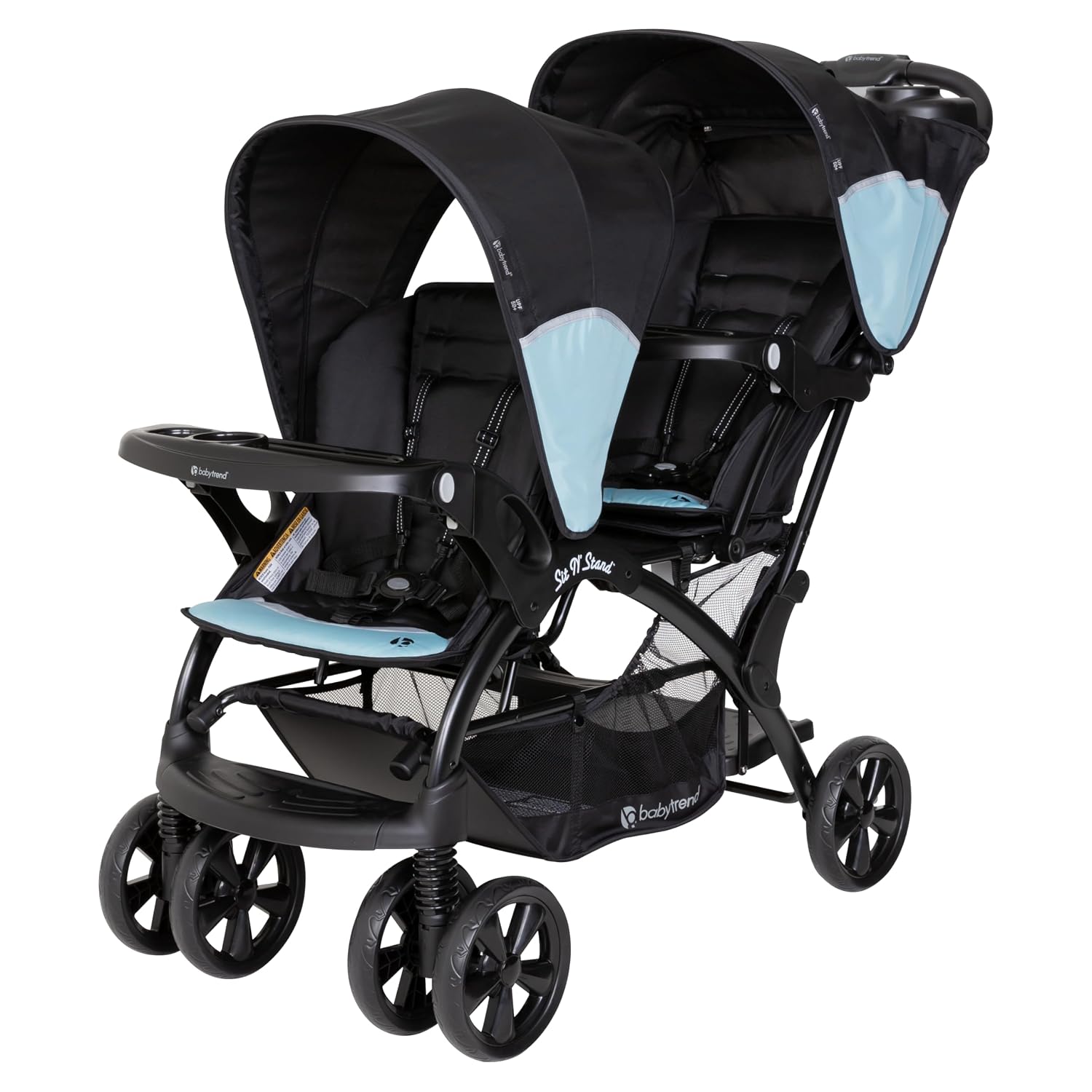 Baby Trend SS76E14A Sit N’ Stand Double Stroller, Desert Blue
