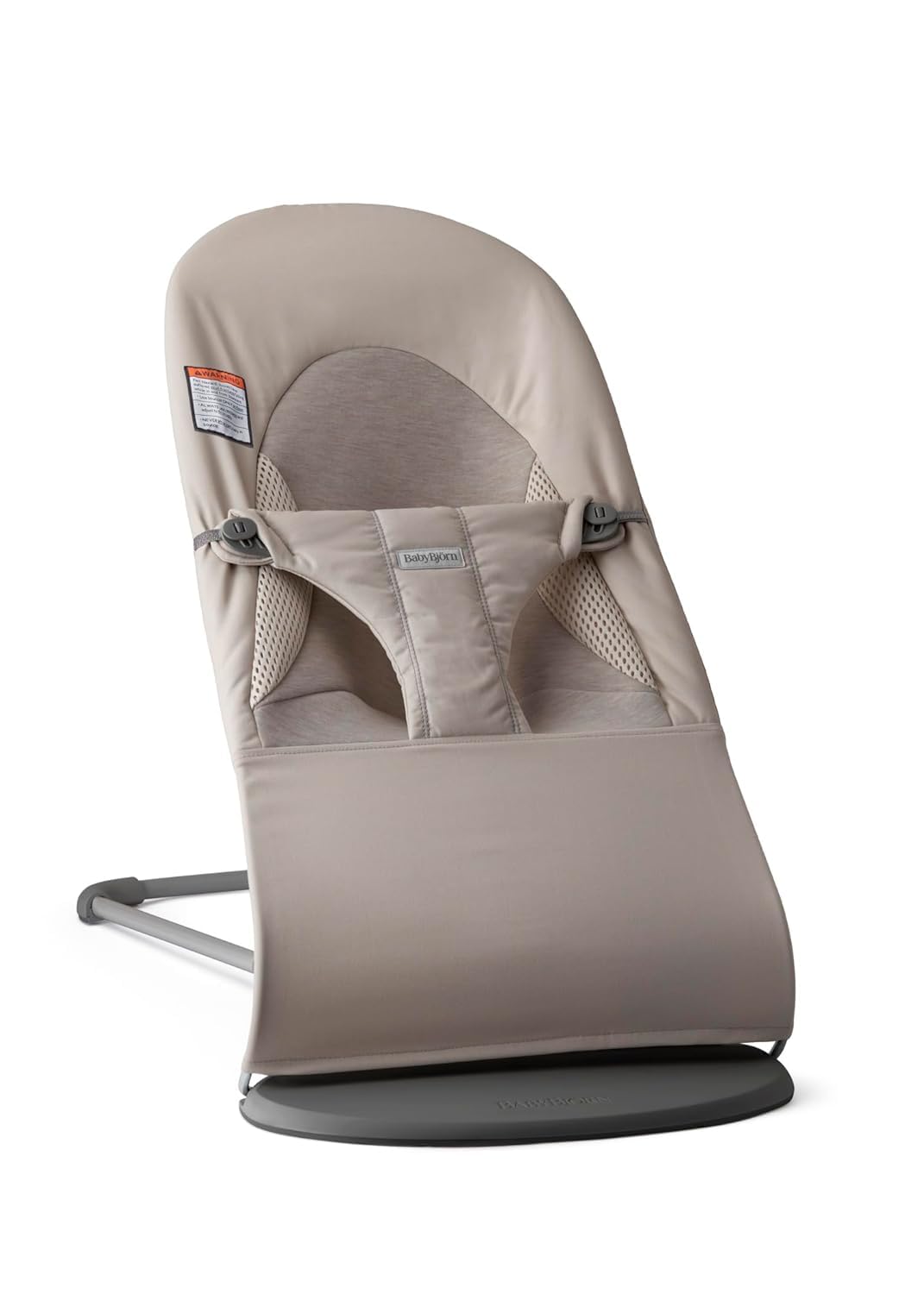 BabyBjorn Bouncer Balance Soft, Dark Gray Frame, Tri-Fabric Sand Gray