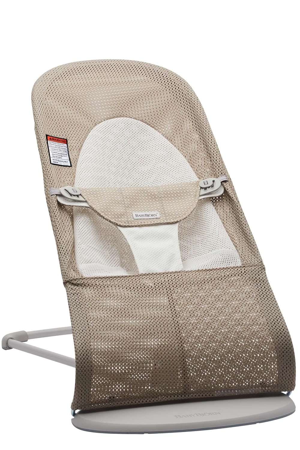 BabyBjorn Bouncer Balance Soft, Light Gray Frame Mesh Gray Beige/Grey