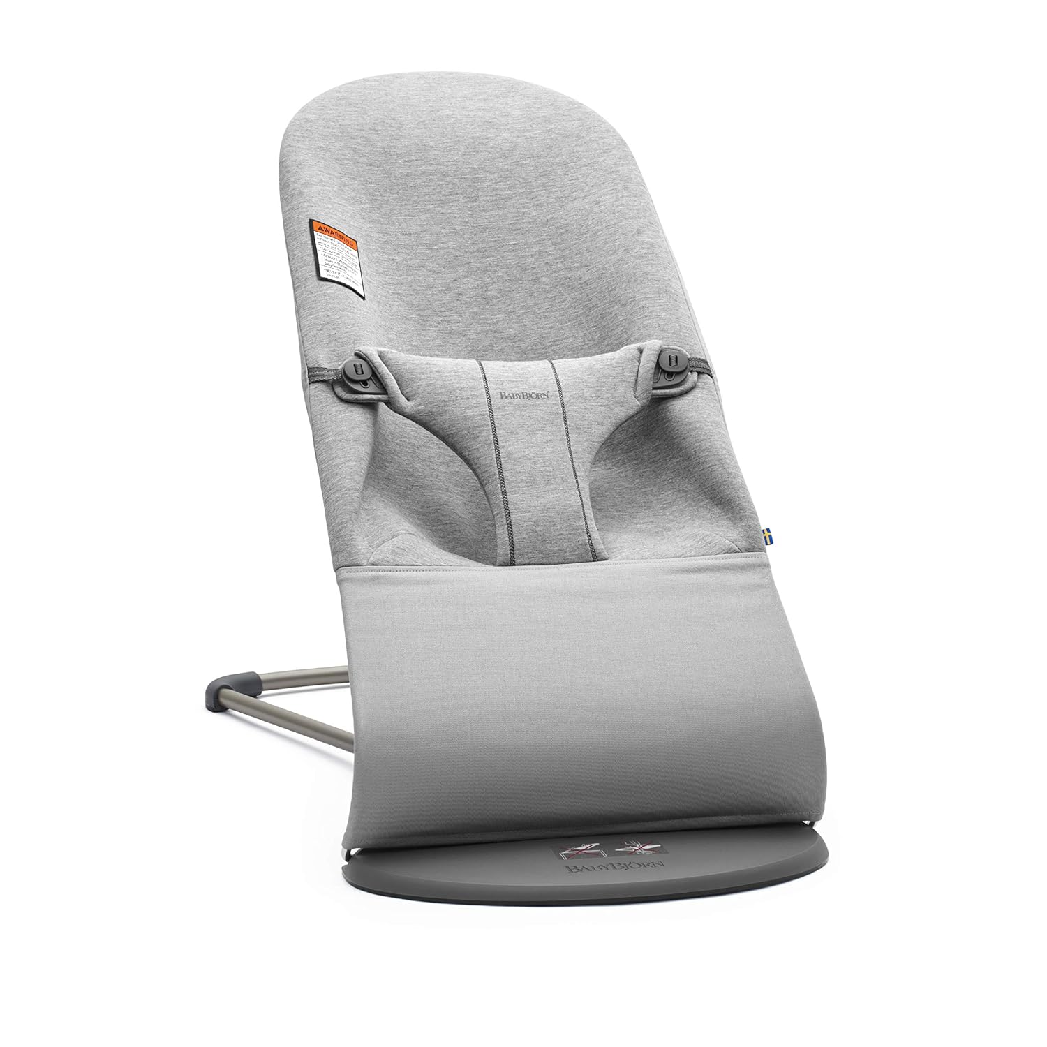 BabyBjorn Bouncer Bliss, Dark Gray Frame 3D Jersey Light Gray
