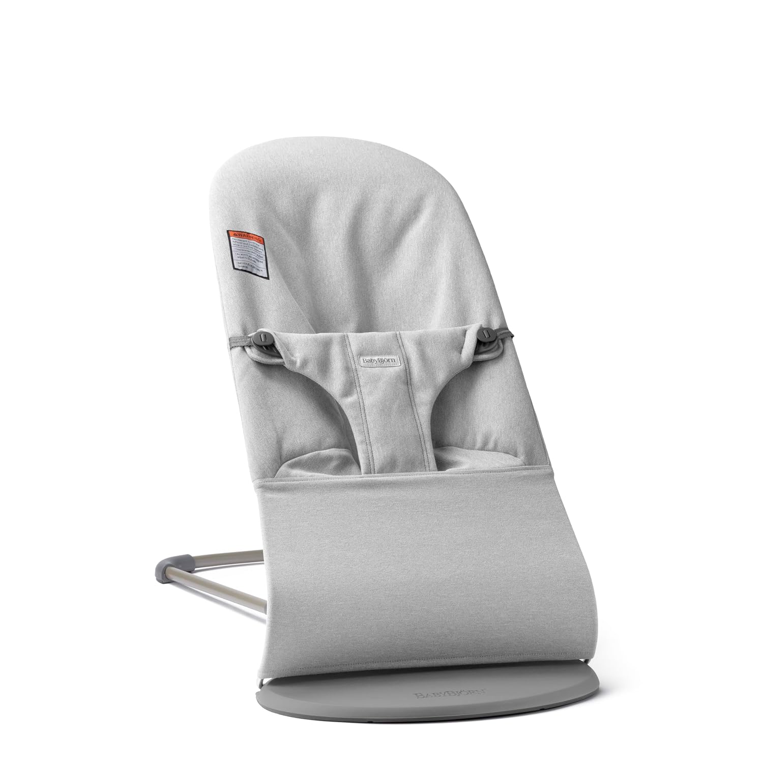 BabyBjorn Bouncer Bliss, Dark Gray Frame Woven Melange, Light Gray
