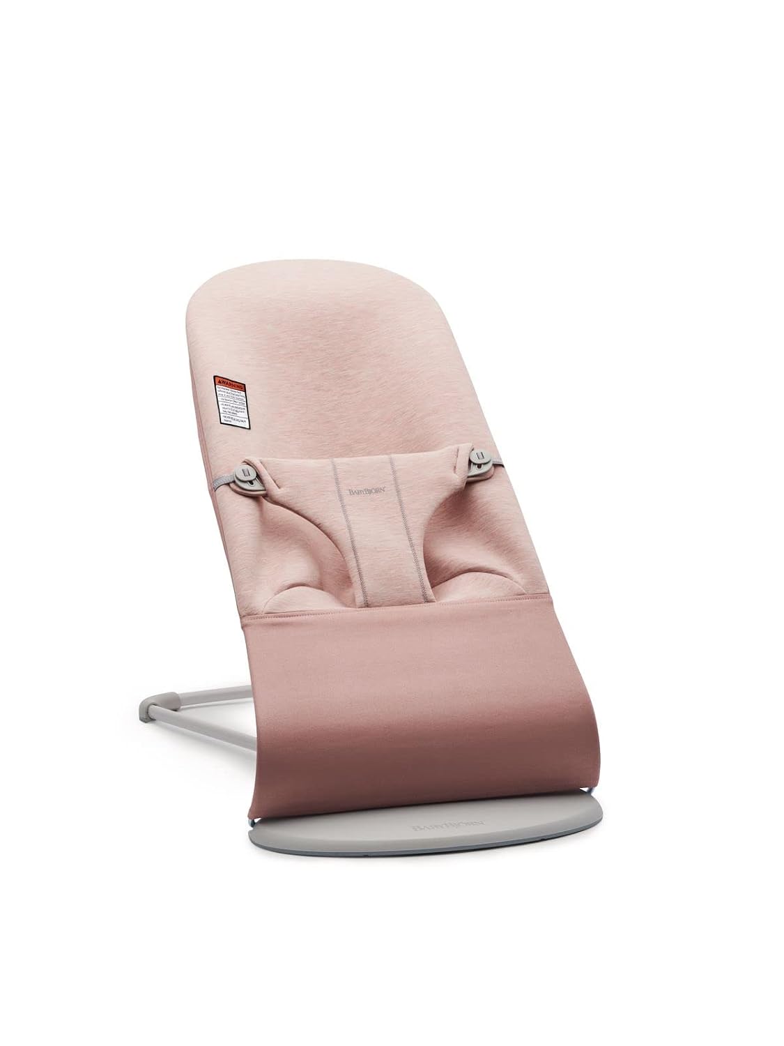 BabyBjorn Bouncer Bliss, Light Gray Frame 3D Jersey Light Pink