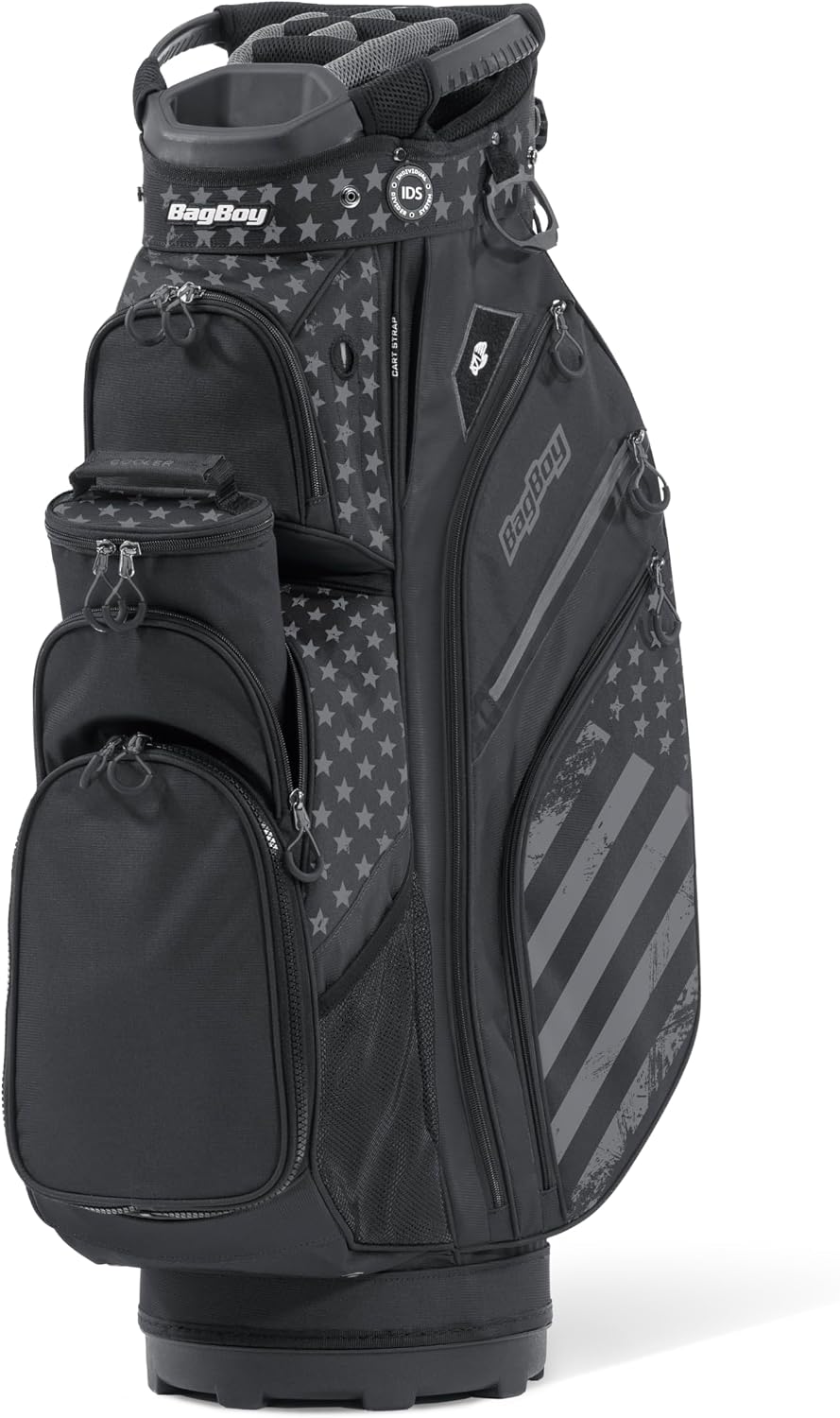 Bag Boy Chiller Pro Golf Cart Bag, Black/Stars and Stripes