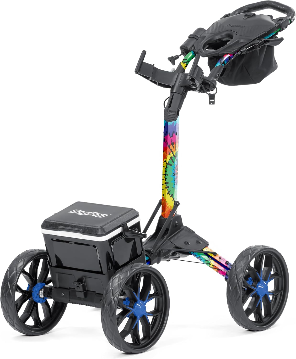 Bag Boy Quad Pro Disc Golf Cart, Tie Dye