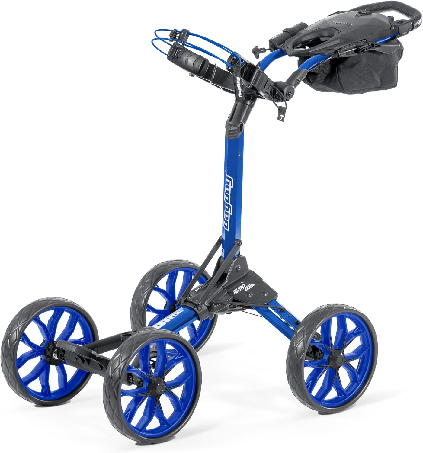 Bag Boy Quad Pro Push Cart, Royal/Black