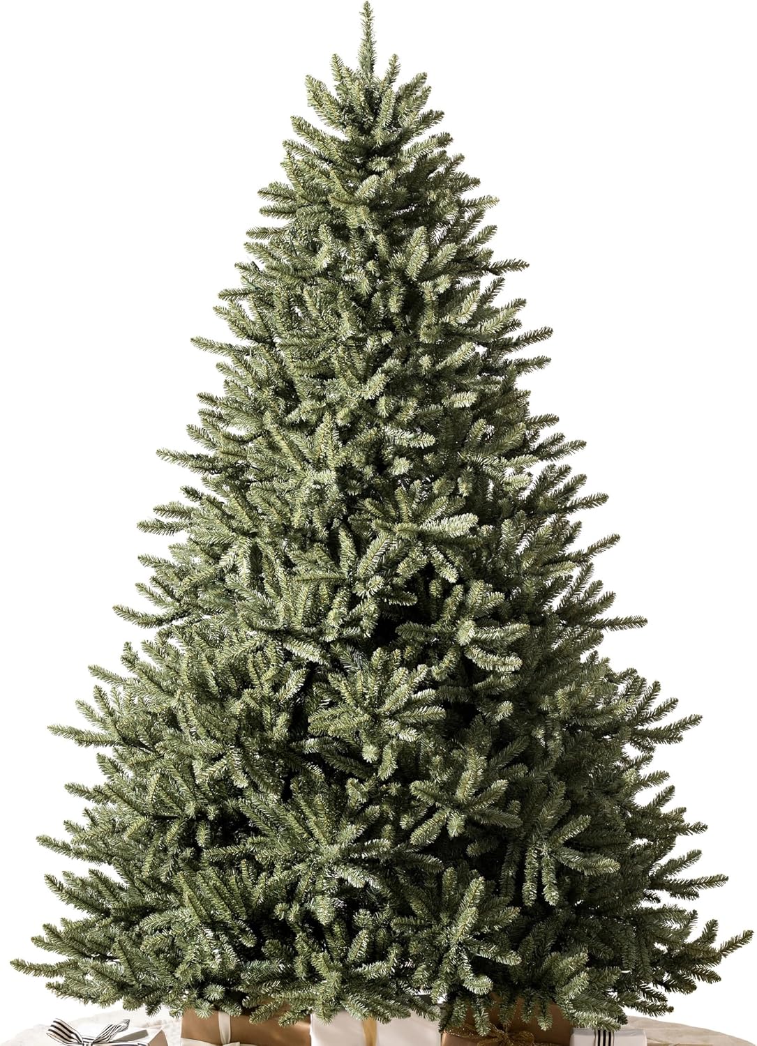 Balsam Hill 7.5 ft Unlit Classic Blue Spruce – Artificial Christmas Tree with 2,960+ Tips, Premium Stand & Easy Assembly for Holiday Decorating