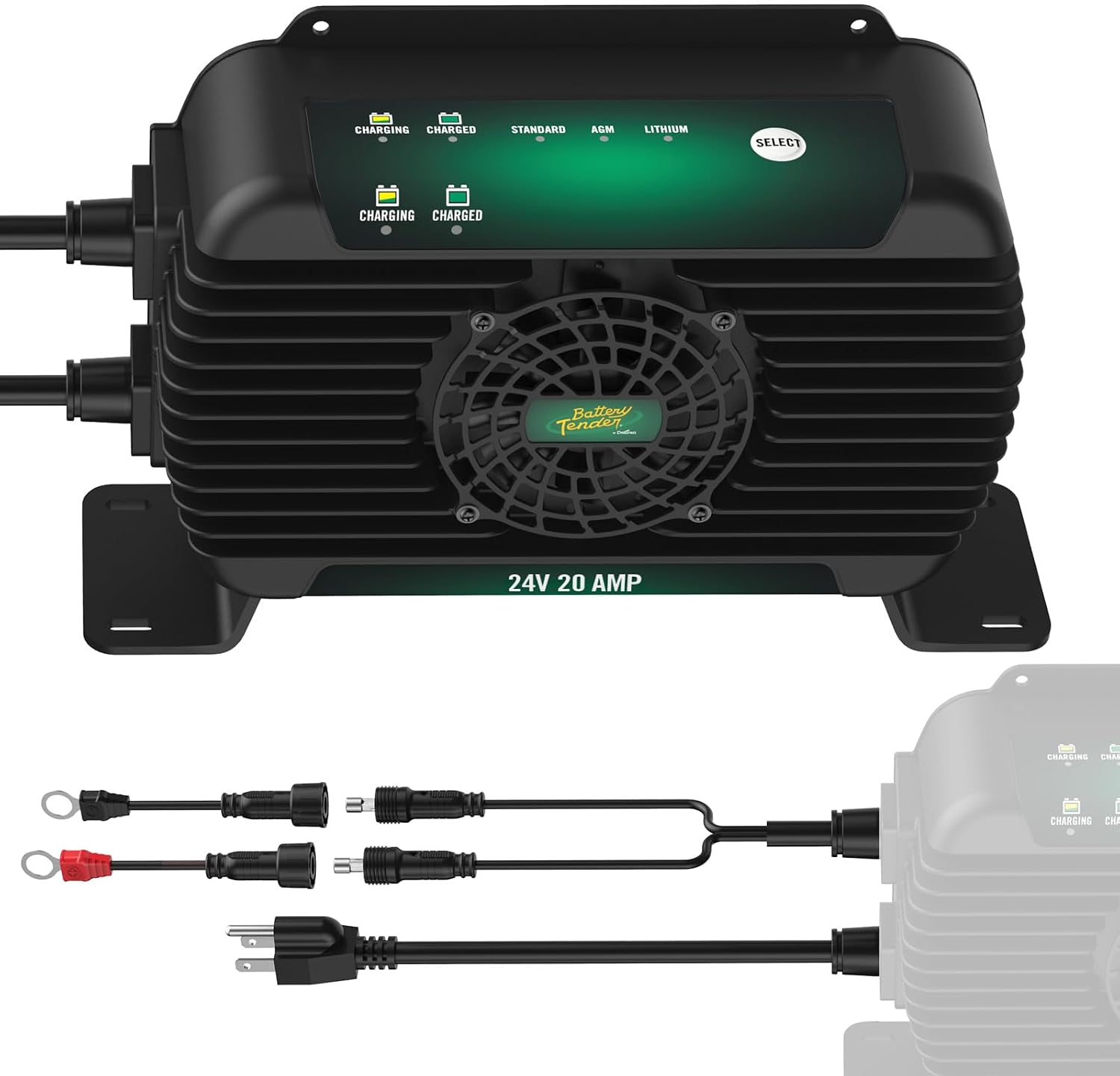 Battery Tender PowerPlus 24V, 20 AMP Battery Charger and Maintainer – IP68 Weather Resistant
