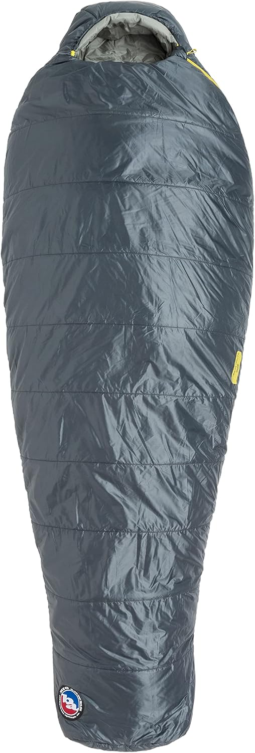 Big Agnes Anthracite, 20 Degree Fireline Pro Synthetic Fill Mummy Sleeping Bag – Regular, Left Zip