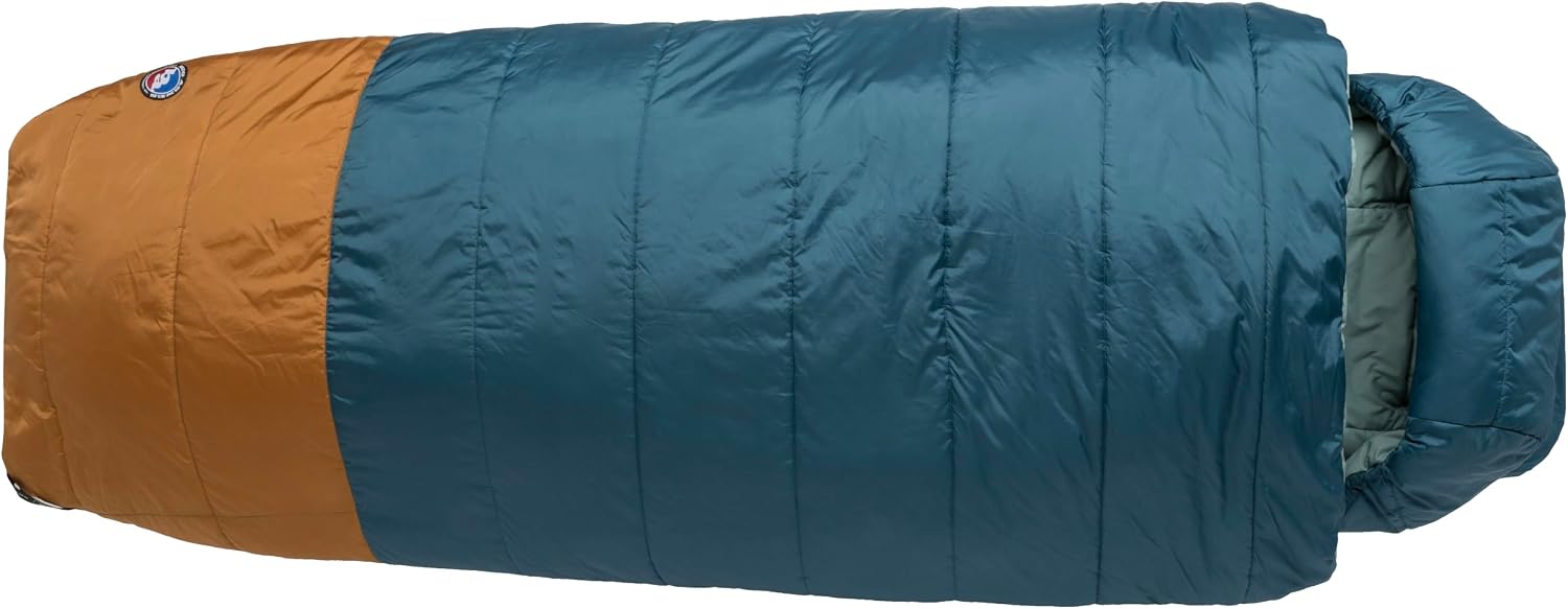 Big Agnes Echo Park Sleeping Bag – Extra Roomy Deluxe Comfort, 35° – Padlok Sleep System for Sleeping Pad Attachment