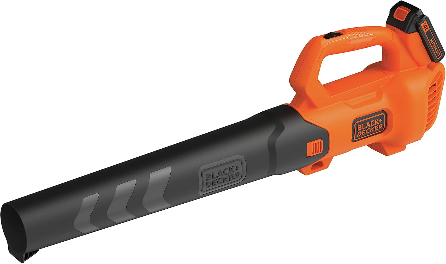 BLACK+DECKER 20V MAX Cordless Leaf Blower, 2-Speed, Up to 90 MPH, with Battery and Charger (BCBL700D1)