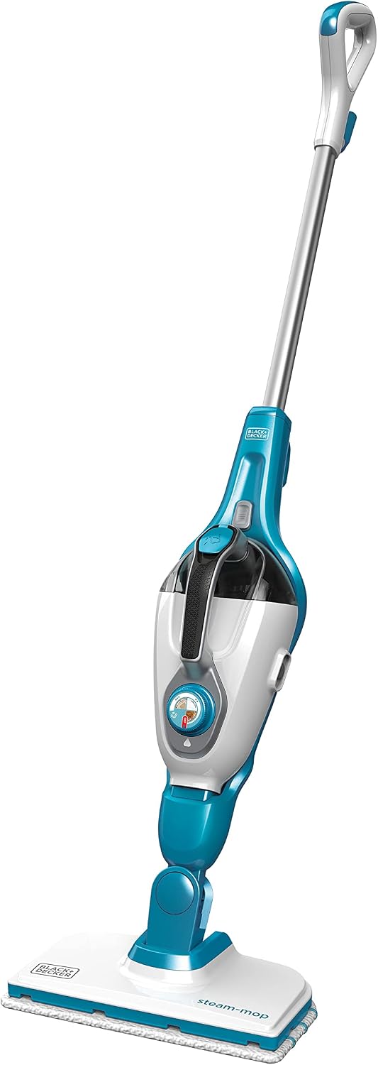 BLACK+DECKER Steam Mop and Portable Steamer, 5-in-1, Corded (HSMC1321)