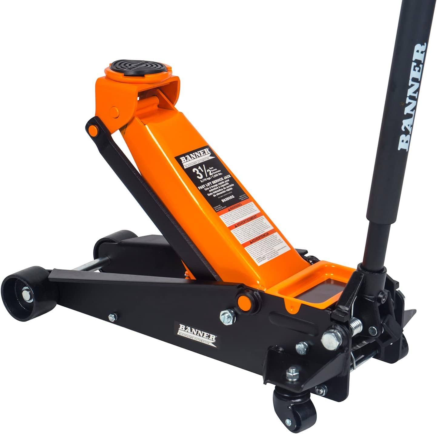Blackhawk Banner 3.5 Ton Floor Jack – Professional Heavy Duty Hydraulic Lift for Car Truck SUV
