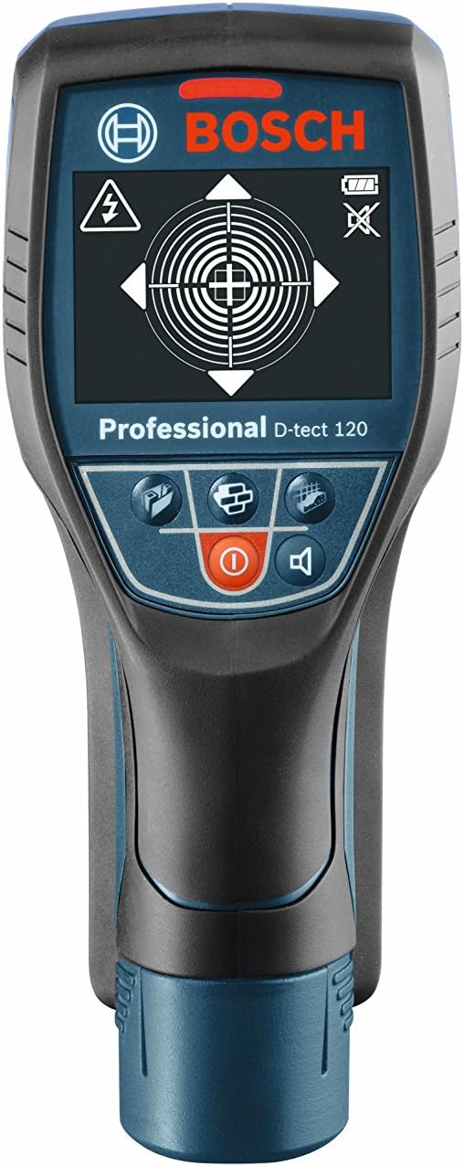 BOSCH D-TECT120 Wall and Floor Detection Scanner, Includes 4 AA Batteries & Hard Carrying Case