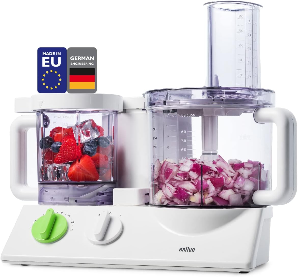 Braun 12 in 1 Multi-Functional Food processor | Kitchen System With Dual Control Technology