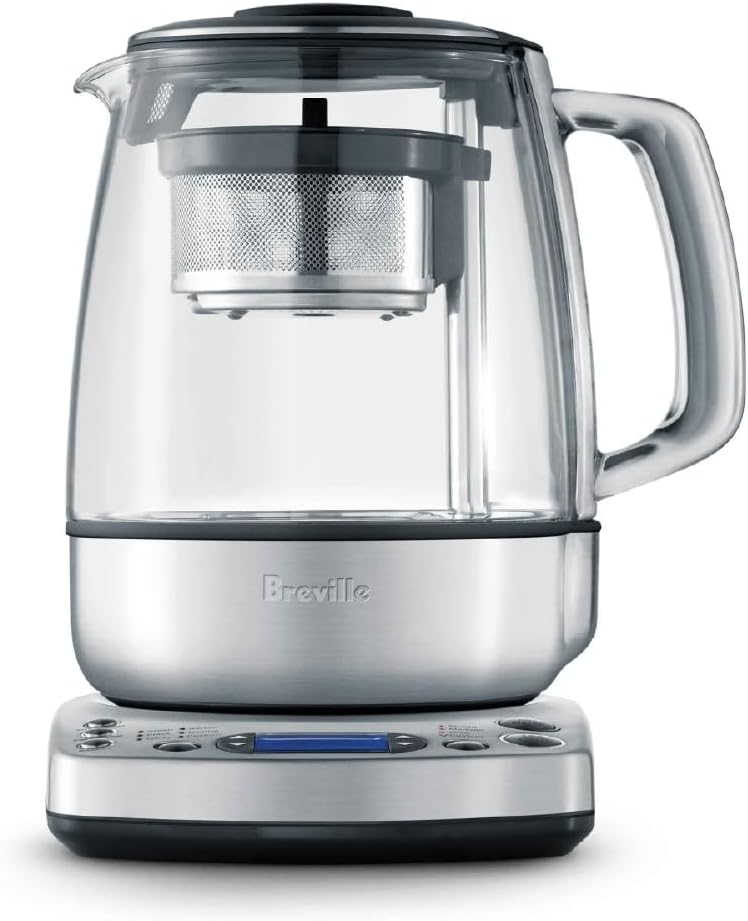 Breville BTM800XL Tea Maker Infuser and Water Kettle, 51 oz, Brushed Stainless Steel and Glass
