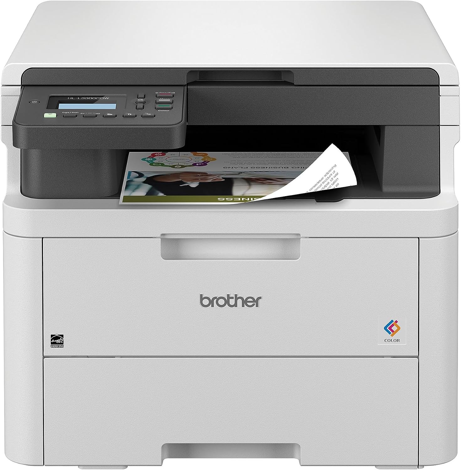 Brother HL-L3300CDW Wireless Digital Color Multi-Function Printer, Copy & Scan, Duplex, 2-Month Trial, Works with Alexa