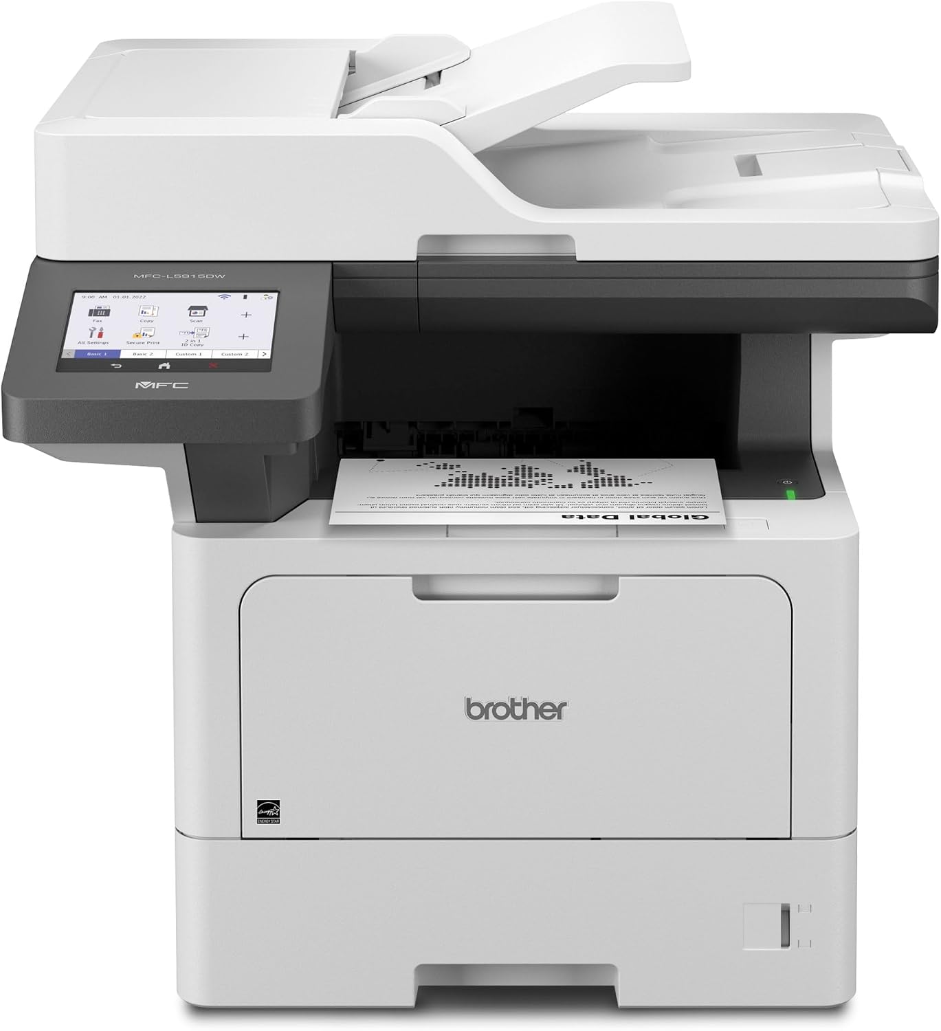 Brother MFC-L5915DW Business Monochrome Laser All-in-One Printer with Low-cost Printing, Wireless Networking and Duplex Print, Scan, and Copy