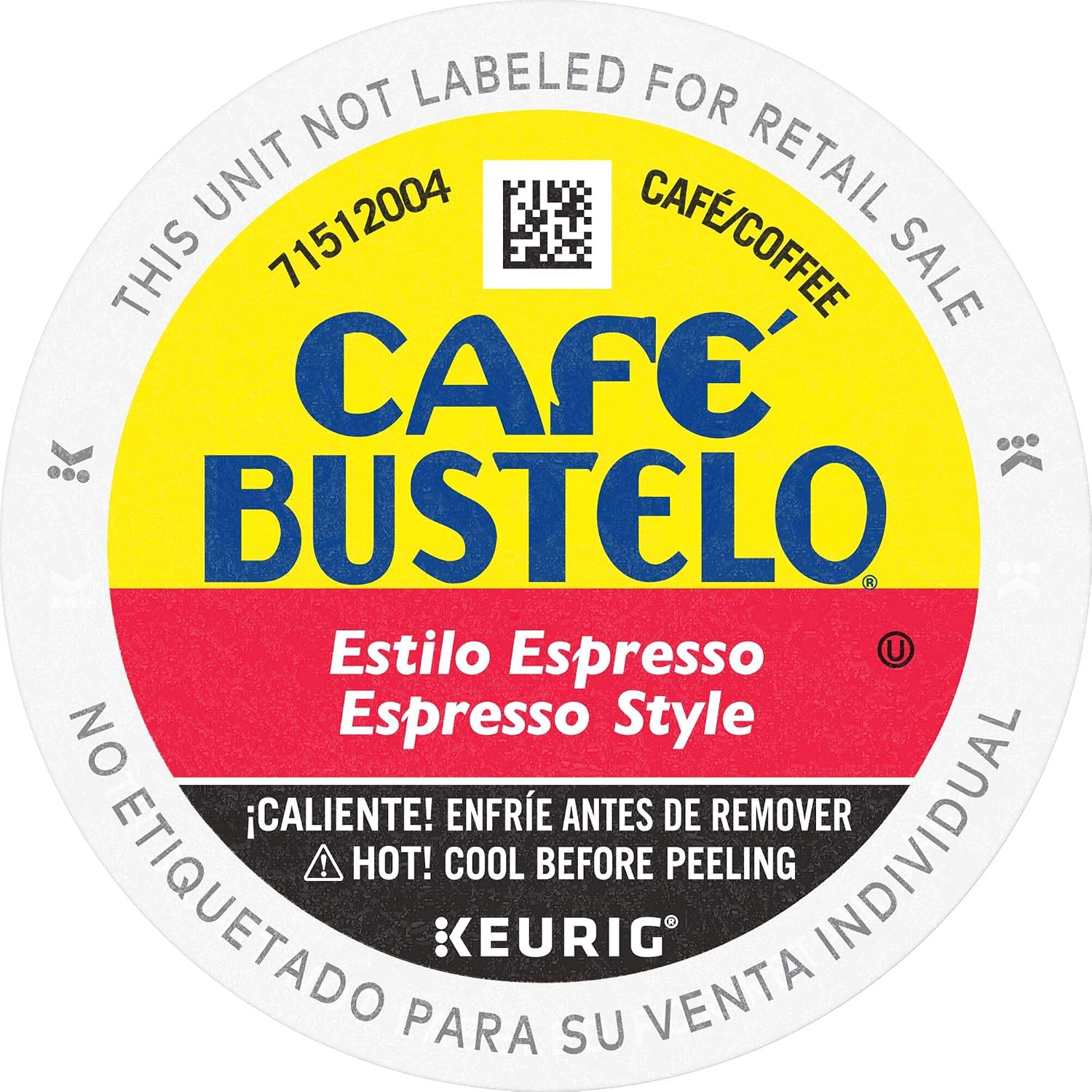 Café Bustelo Espresso Style Dark Roast Coffee, 96 Keurig K-Cup Pods ,24 Count (Pack of 4)