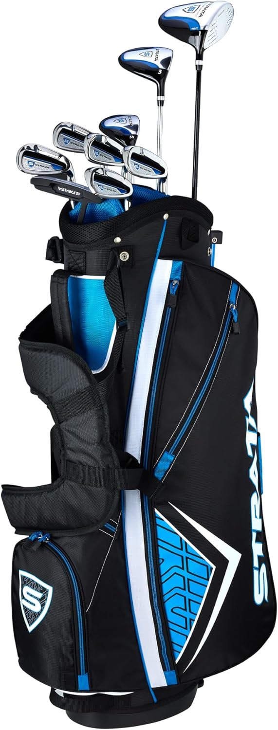 Callaway Golf Men’s Strata Complete Set, 12 Piece (Strata), Left Hand – Silver