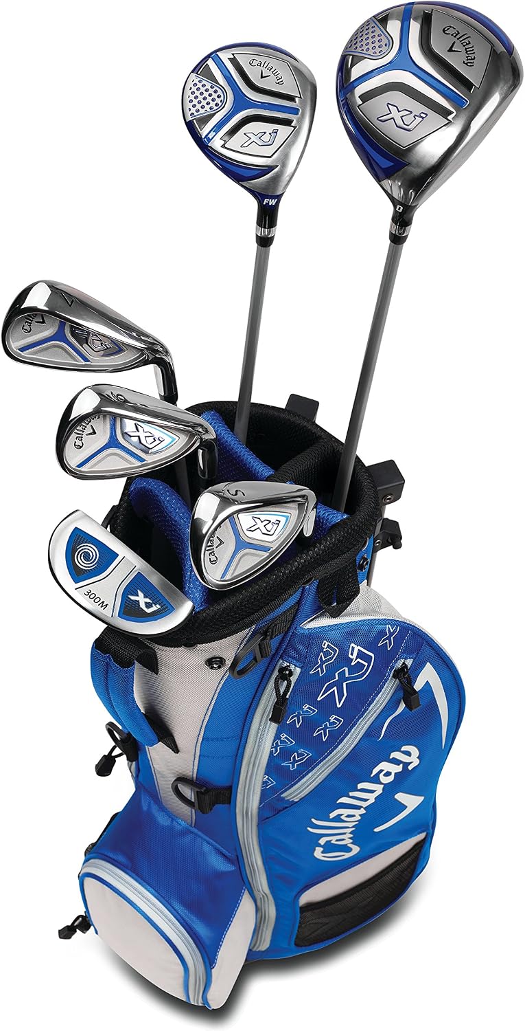 Callaway Golf XJ Junior Golf Set, Right Handed, Level 2 (6 Piece Set, Ages: 6-8) – Blue