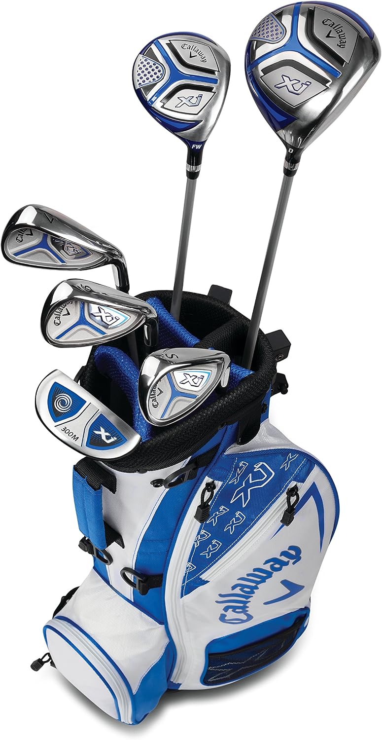 Callaway Golf XJ Junior Golf Set, Right Handed, Level 2 (6 Piece Set, Ages: 6-8) – White