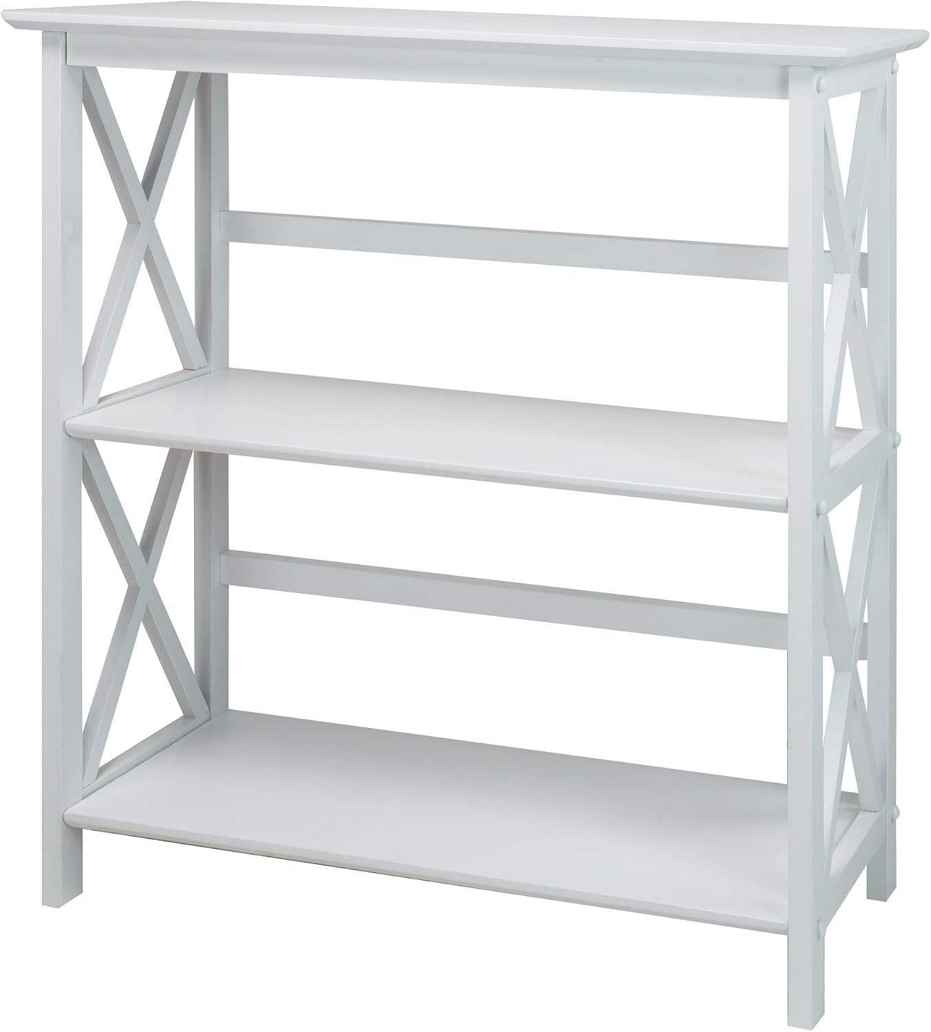 Casual Home 3-Shelf Montego Bookcase, White