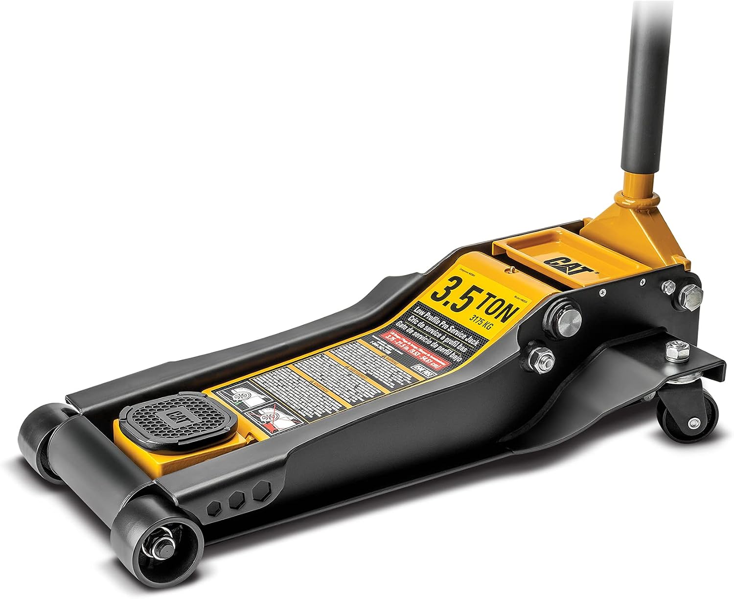 Cat 3.5 Ton Low Profile Pro Service Jack (CAT) – 240332, Black