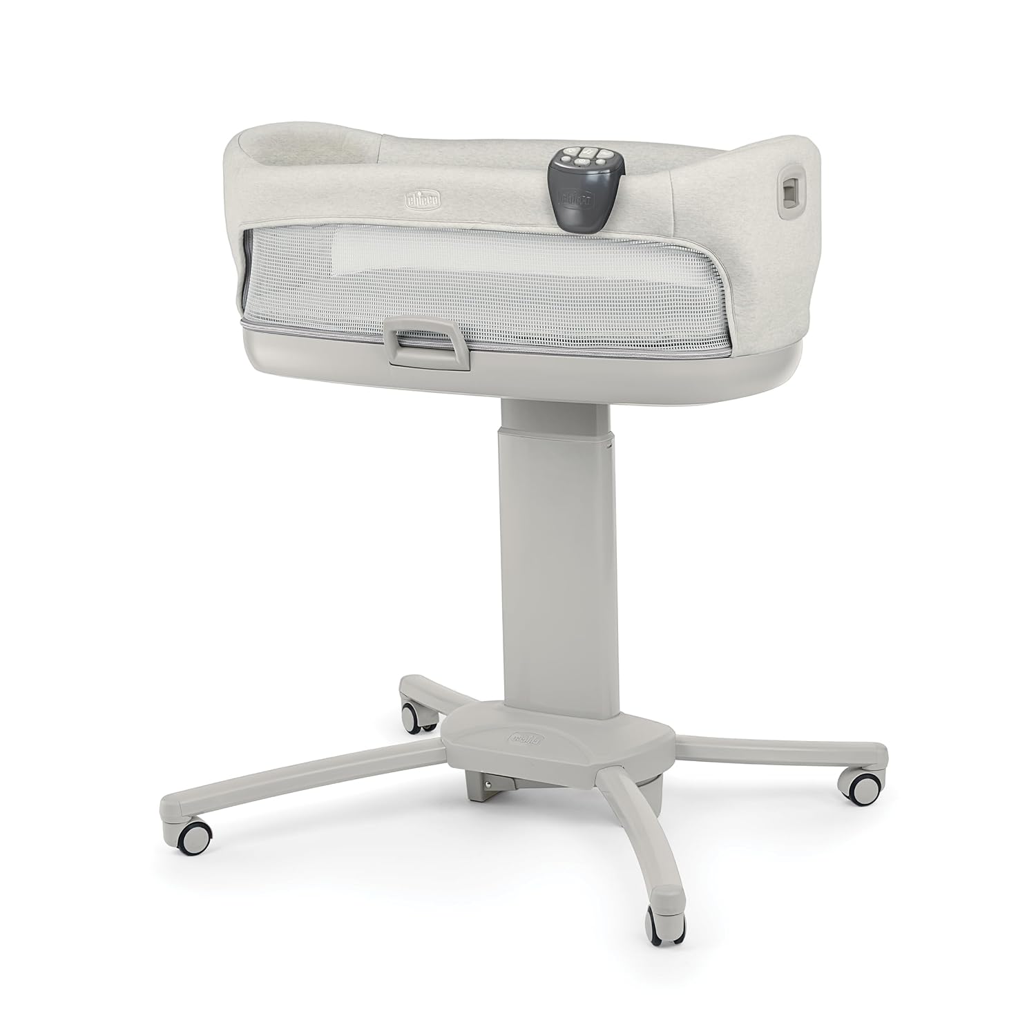Chicco Close to You 3-in-1 Bedside Bassinet, Portable Newborn Bassinet with Wheels, Adjustable-Height Changing Table – Dove/Beige