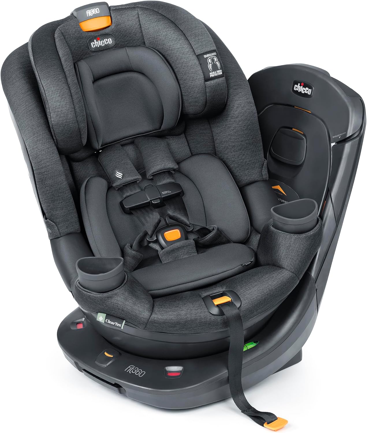 Chicco Fit360 ClearTex Rotating Convertible Car Seat – Slate