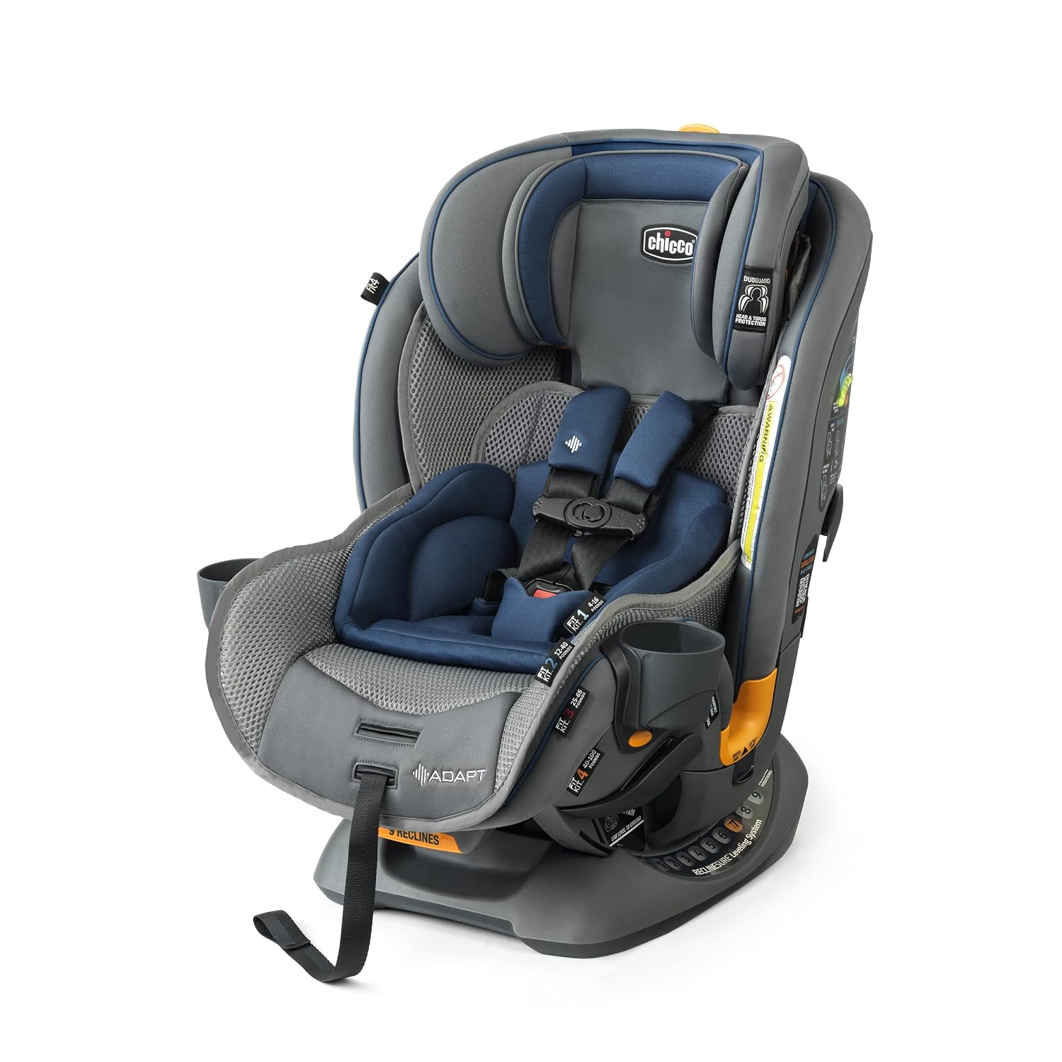 Chicco Fit4 Adapt 4-in-1 All-In-One Convertible Car Seat – Vapor