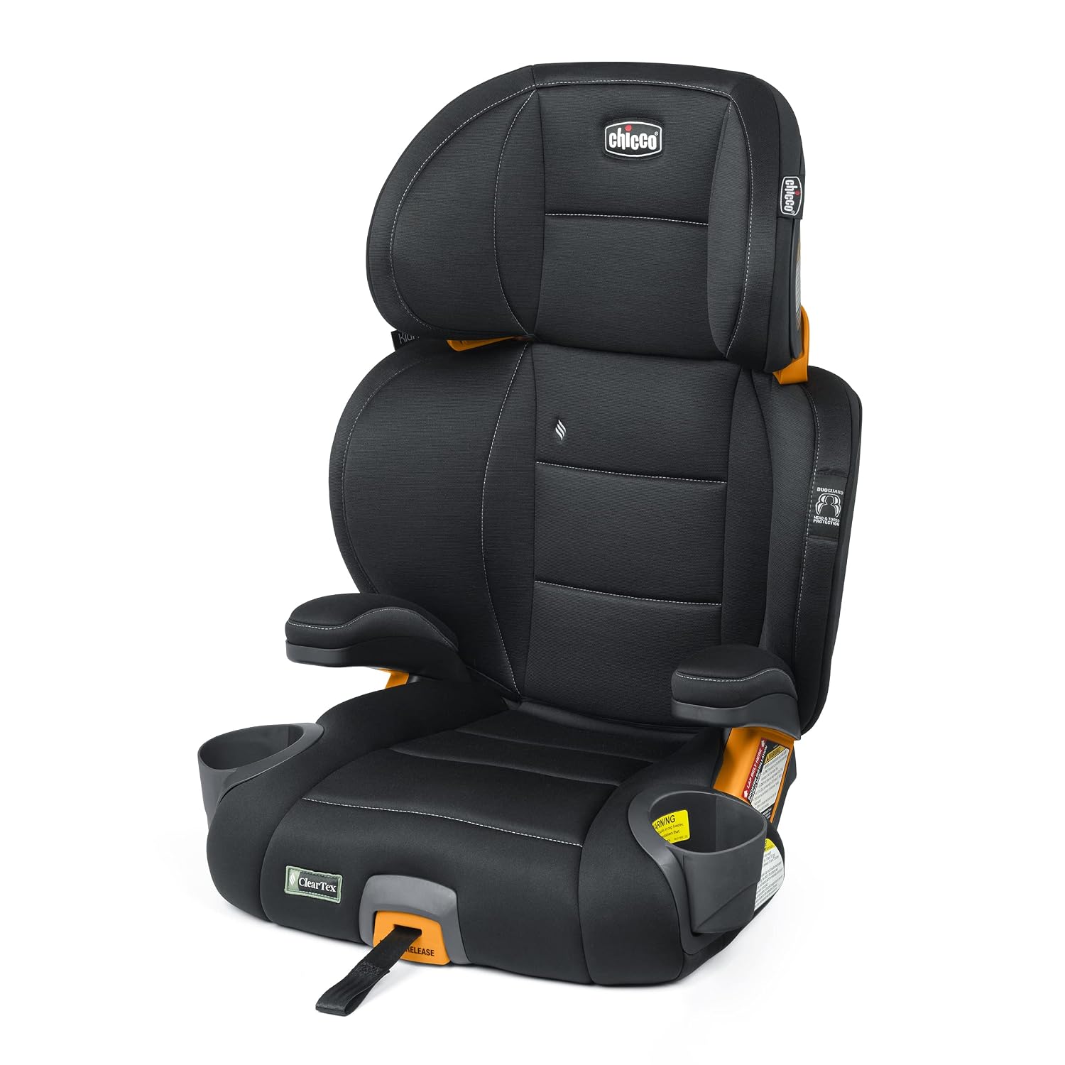 Chicco KidFit ClearTex Plus 2-in-1 Belt-Positioning Booster Car Seat – Obsidian