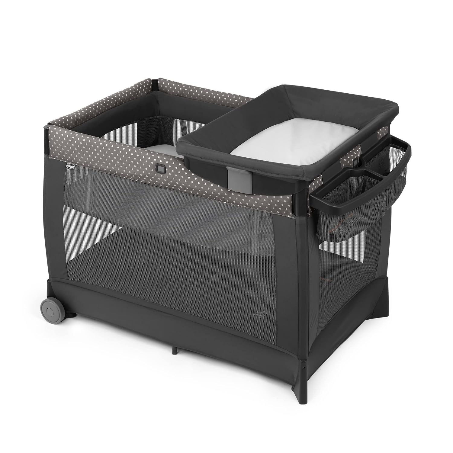 Chicco Lullaby Portable Playard, Infant Bassinet and Changer, Toddler Playard, Portable Crib, Travel Friendly – Calla/Grey