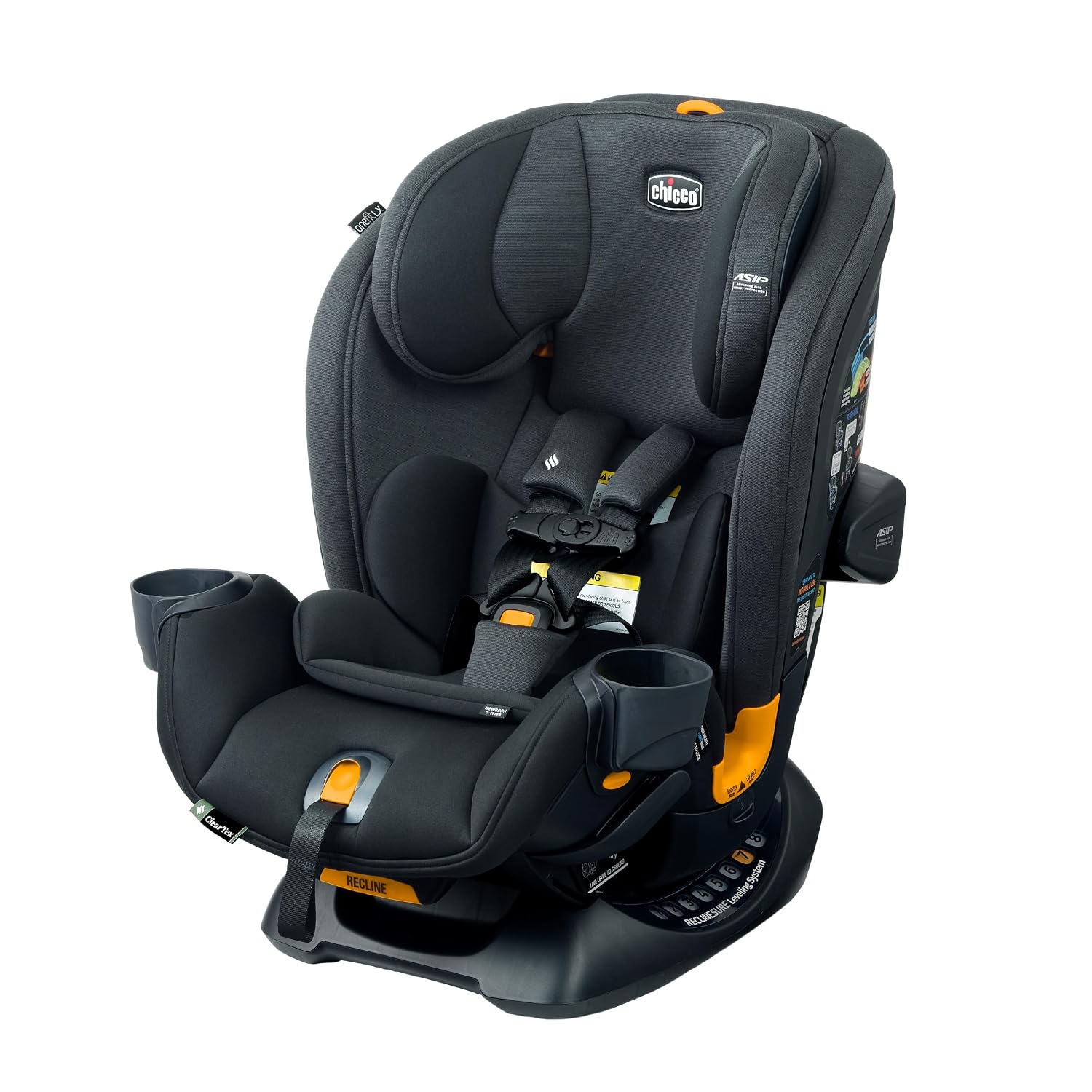 Chicco OneFit LX ClearTex All-in-One Convertible Car Seat – Ebony
