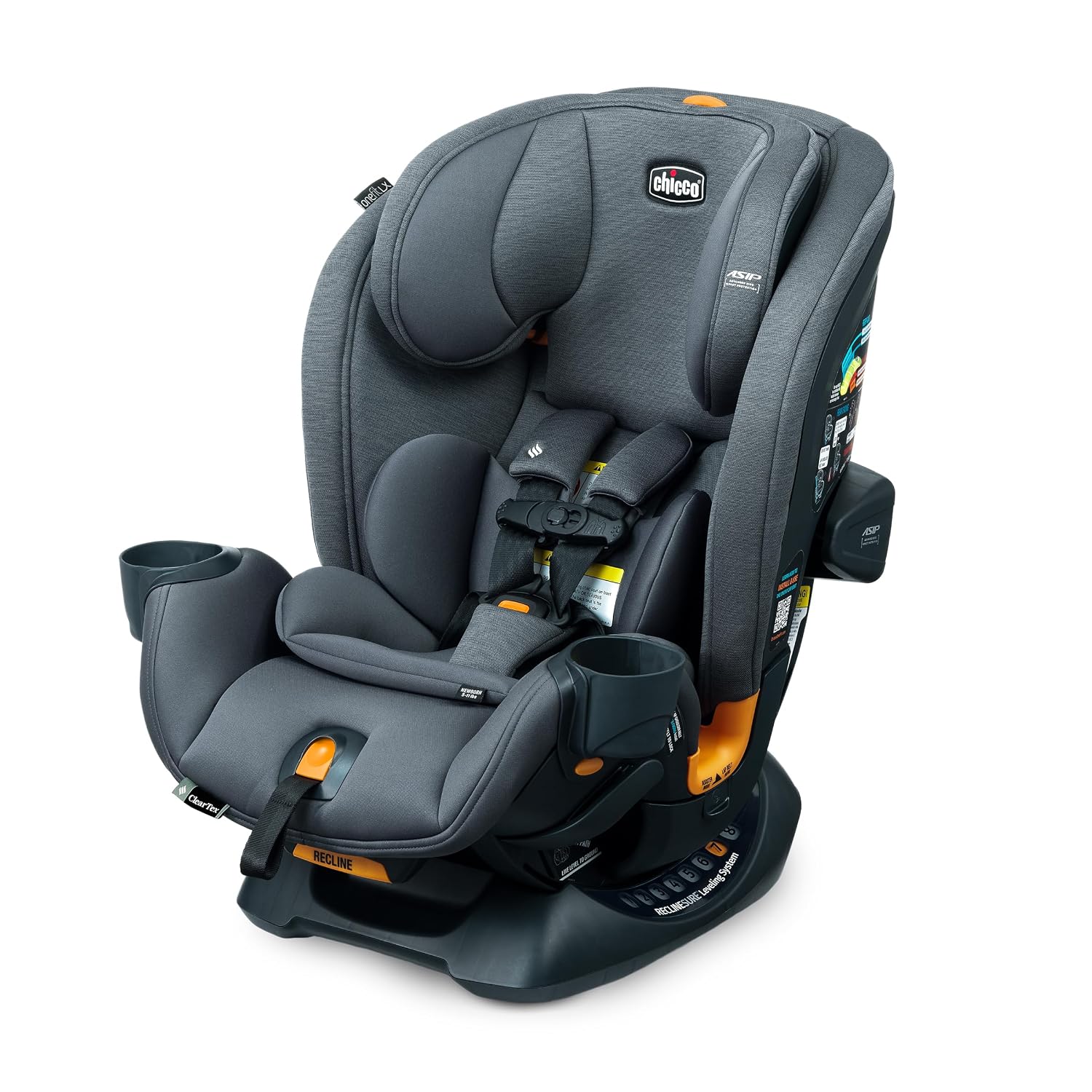 Chicco OneFit LX ClearTex All-in-One Convertible Car Seat – Smoke