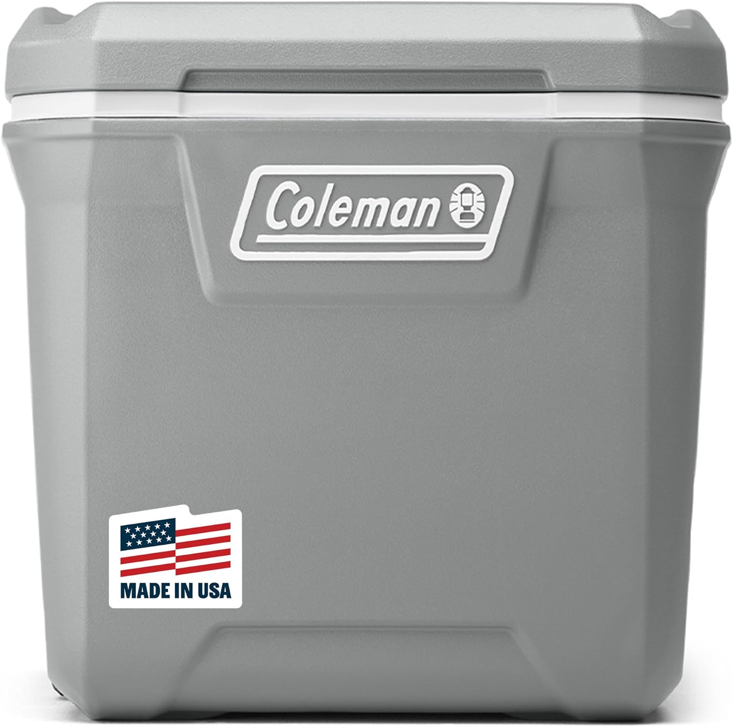 Coleman Classic Series Insulated Portable Rolling Cooler w Wheels, Leak-Resistant Outdoor Hard Cooler Keeps Ice up to 5 Days, 65-Qt – Rock Grey