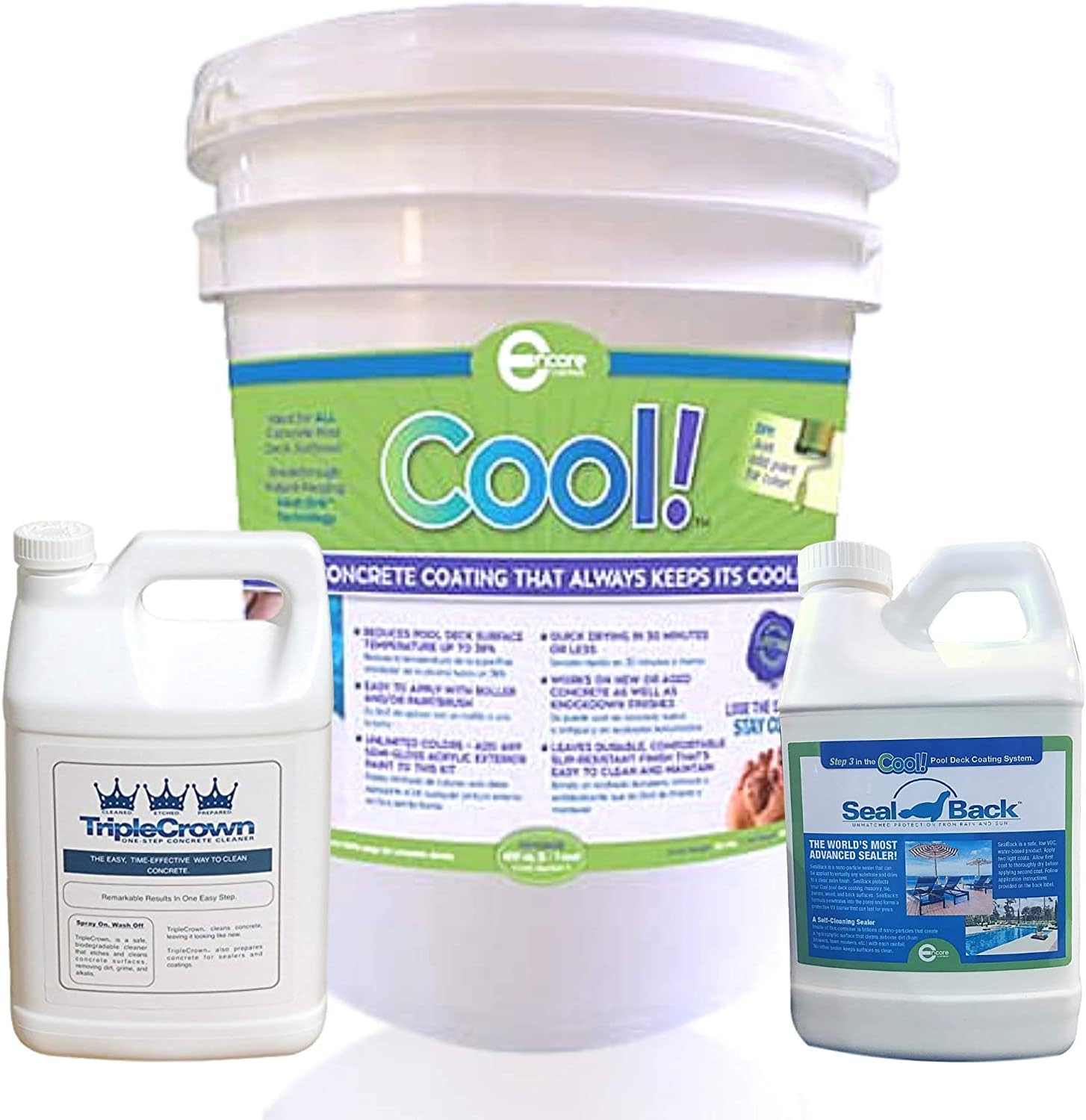 Cool Pool Deck Coating – 200 sq. ft. Bundle Pack