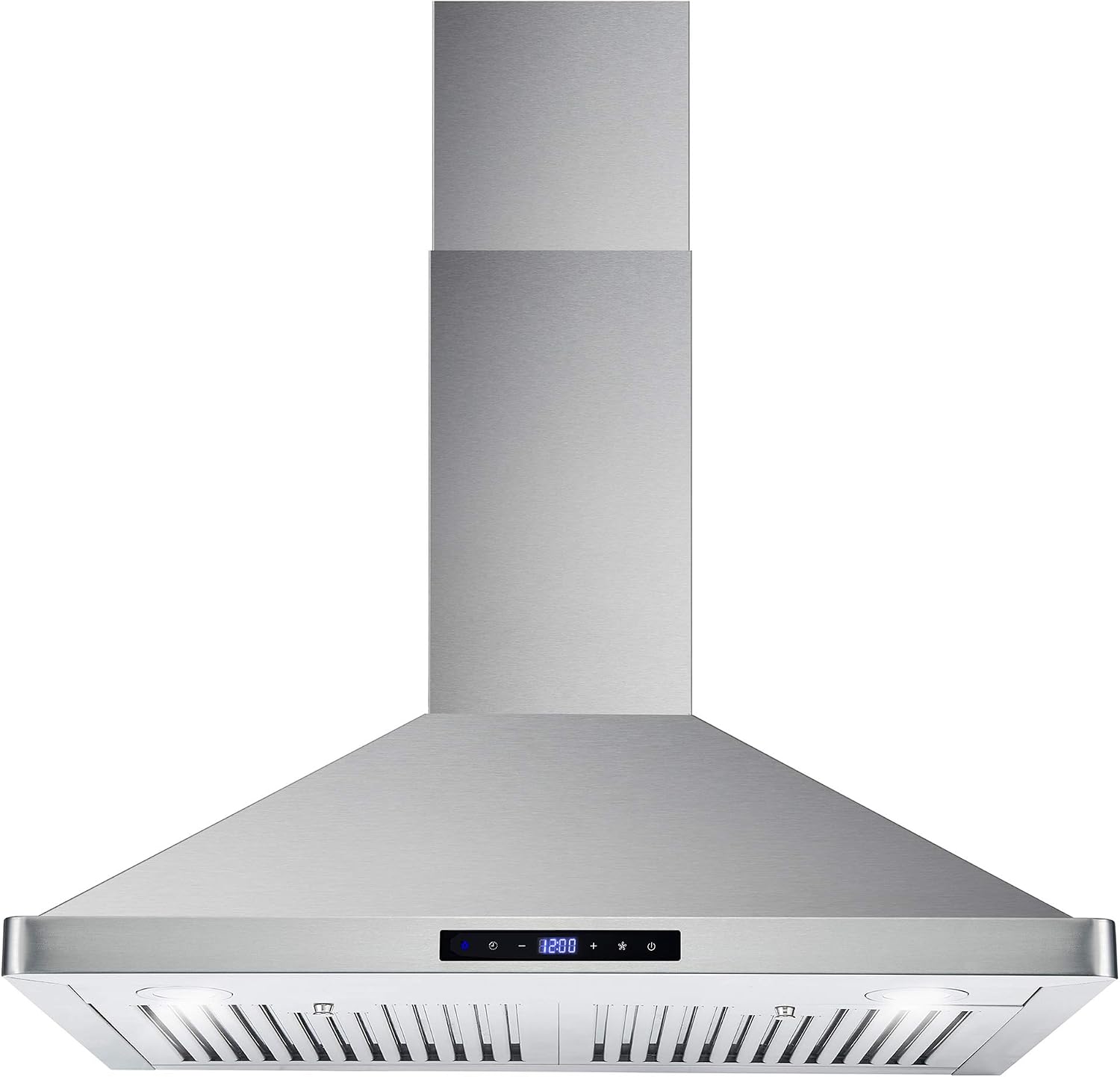 COSMO COS-63175S Wall Mount Range Hood with Ducted Convertible Ductless (No Kit Included), 3 Speed Fan in Stainless Steel (30 inch)