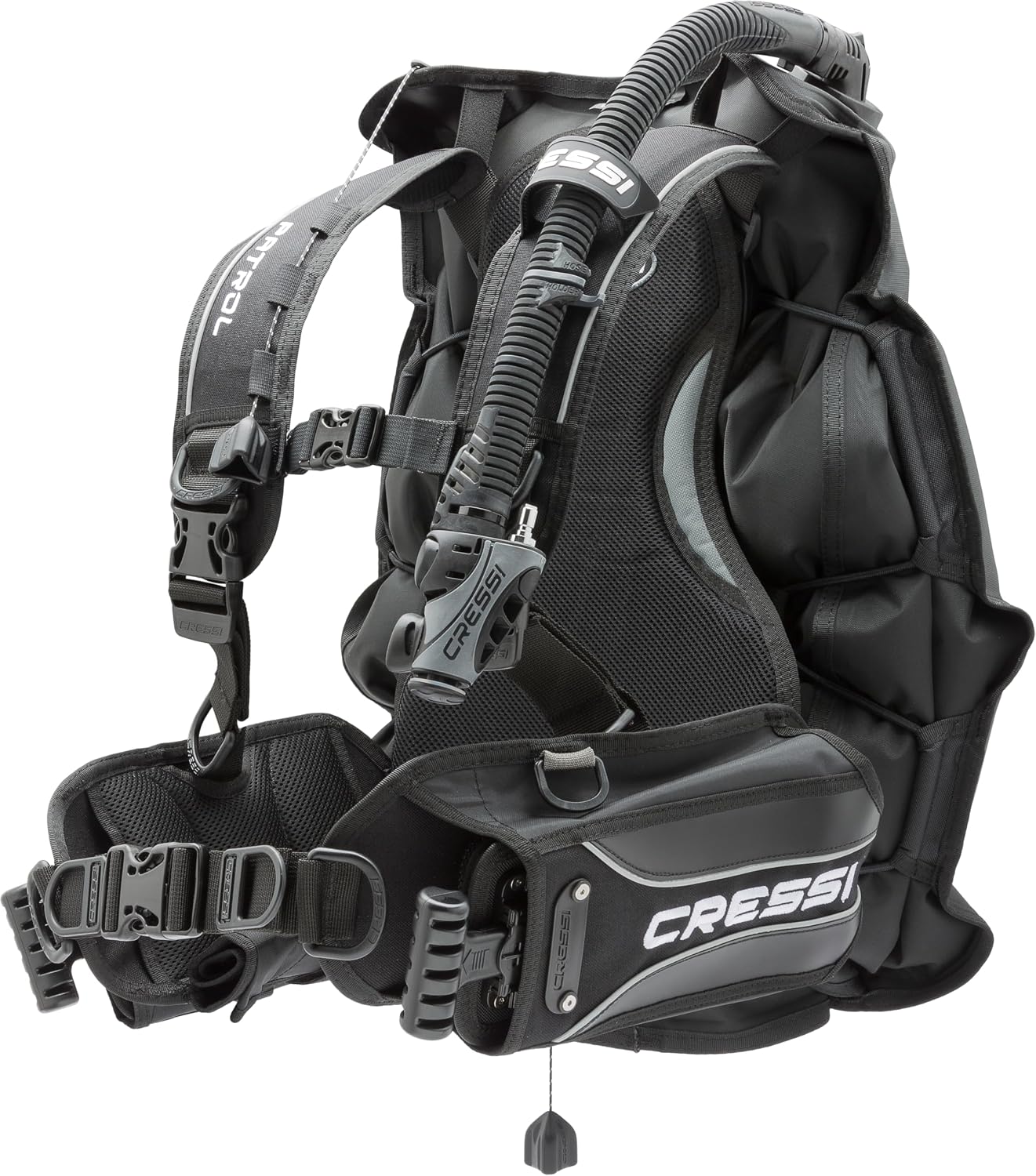 Cressi Travel-Friendly Light Back Inflation BCD for Scuba Diving, Large | Patrol: Designed in Italy