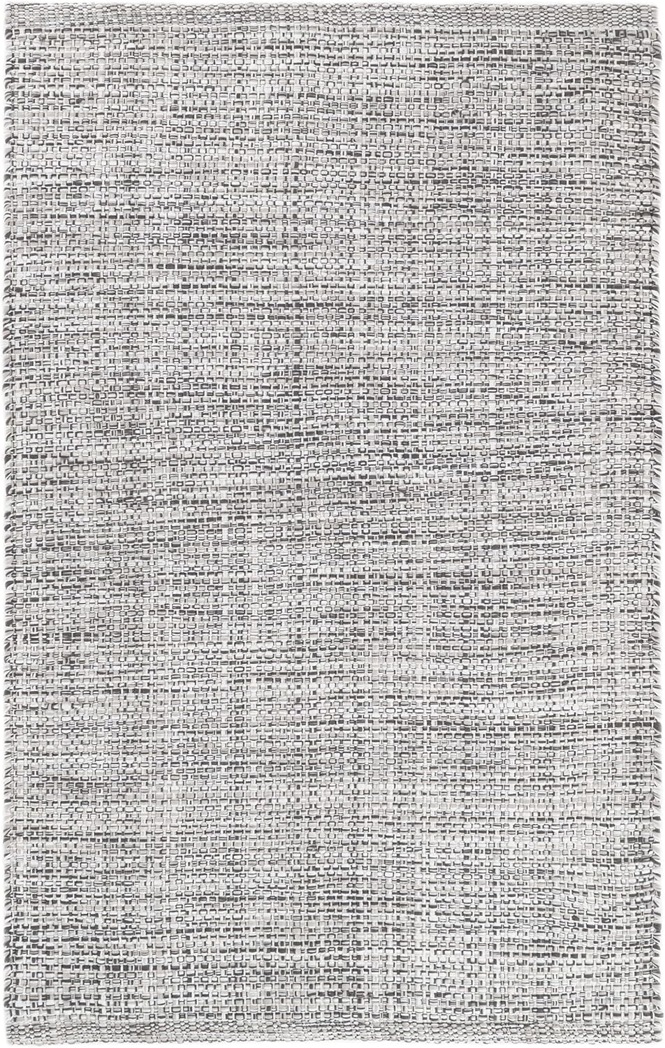 Dash and Albert Fusion Indoor/Outdoor Area Rug – 6′ x 9′ Grey Solid Handwoven Accent Rug – Durable, Fade Resistant, High Traffic Friendly